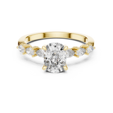 Veloura Elongated Cushion Diamond Ring