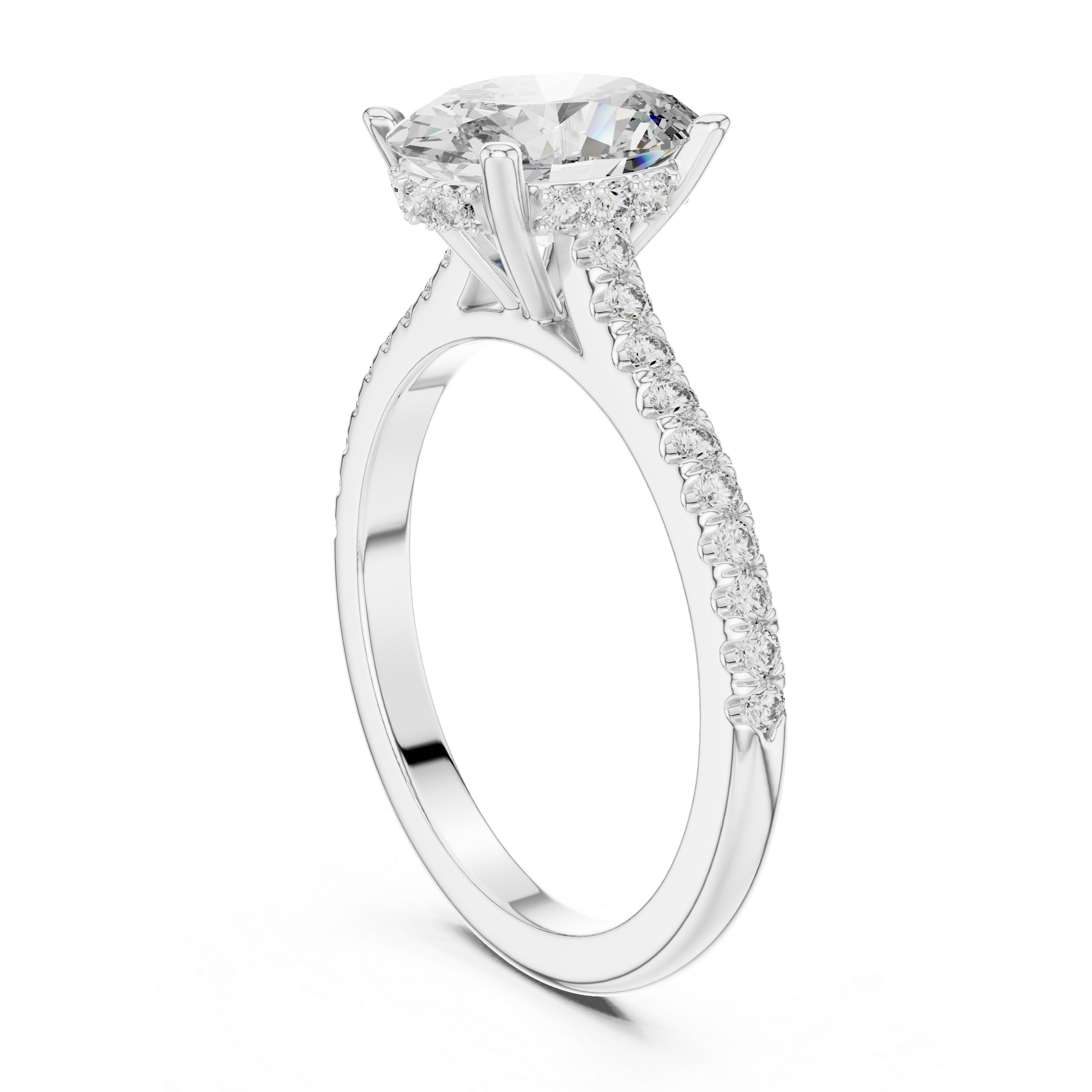 Lumivelle Hidden Halo Diamond Ring