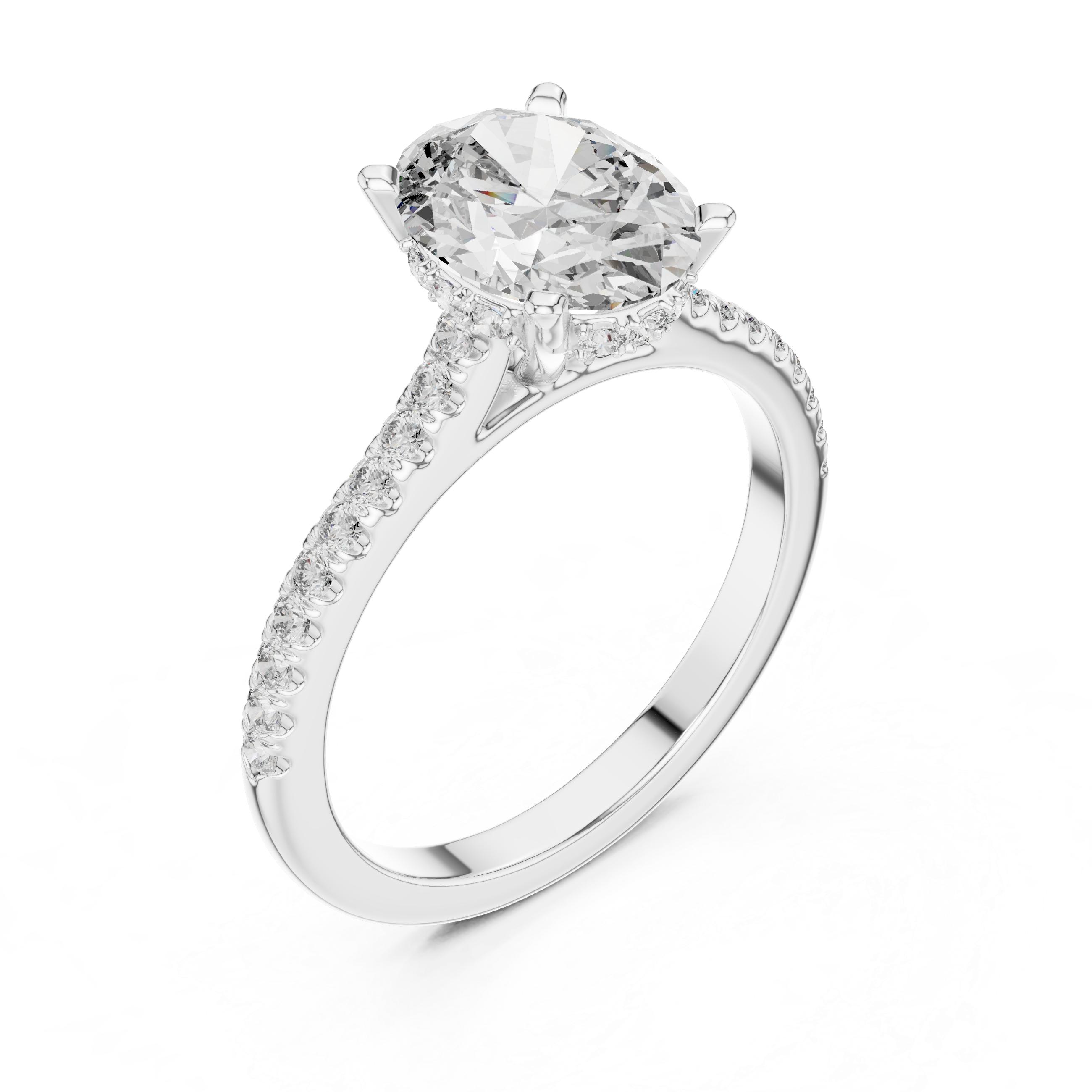 Lumivelle Hidden Halo Diamond Ring