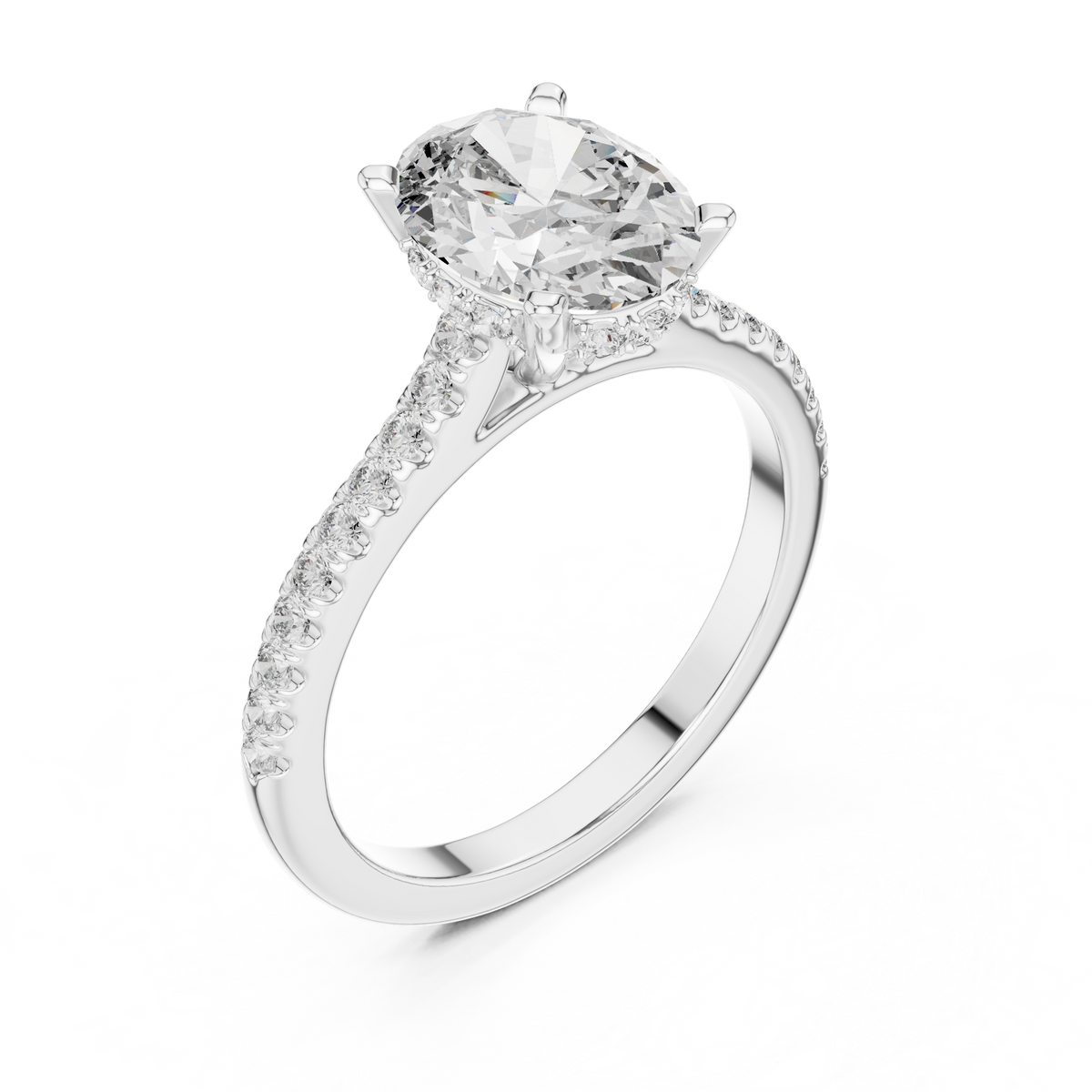 Lumivelle Hidden Halo Diamond Ring