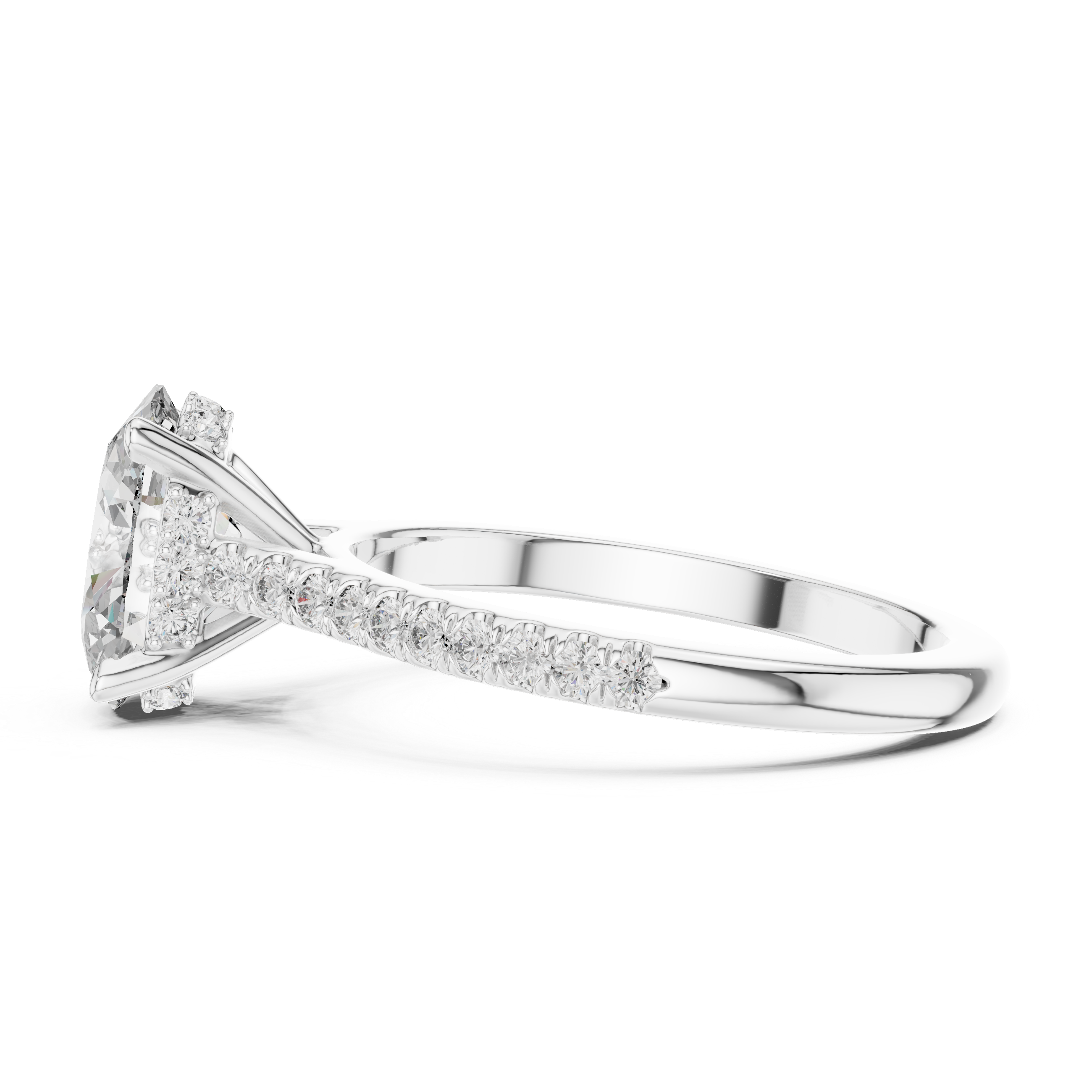 Lumivelle Hidden Halo Diamond Ring