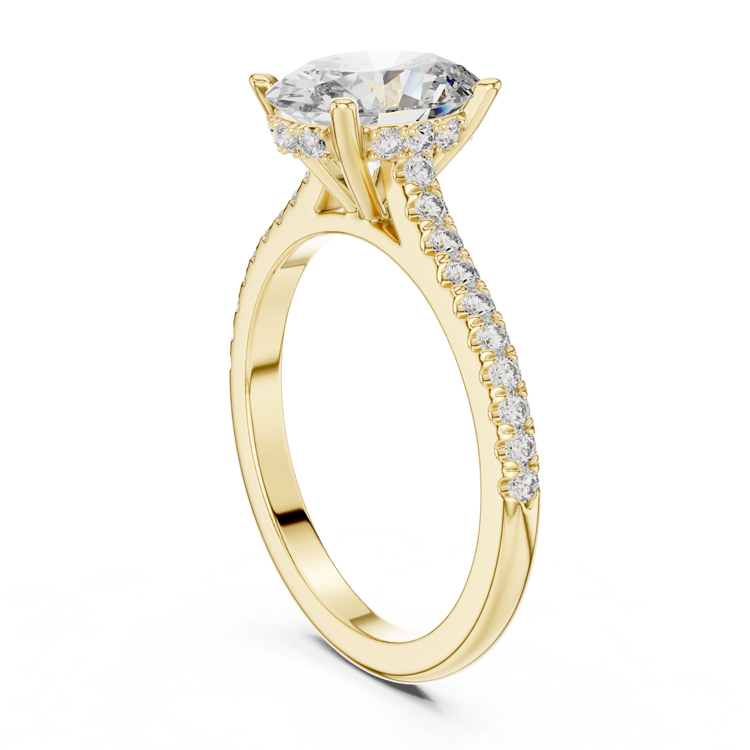 Lumivelle Hidden Halo Diamond Ring