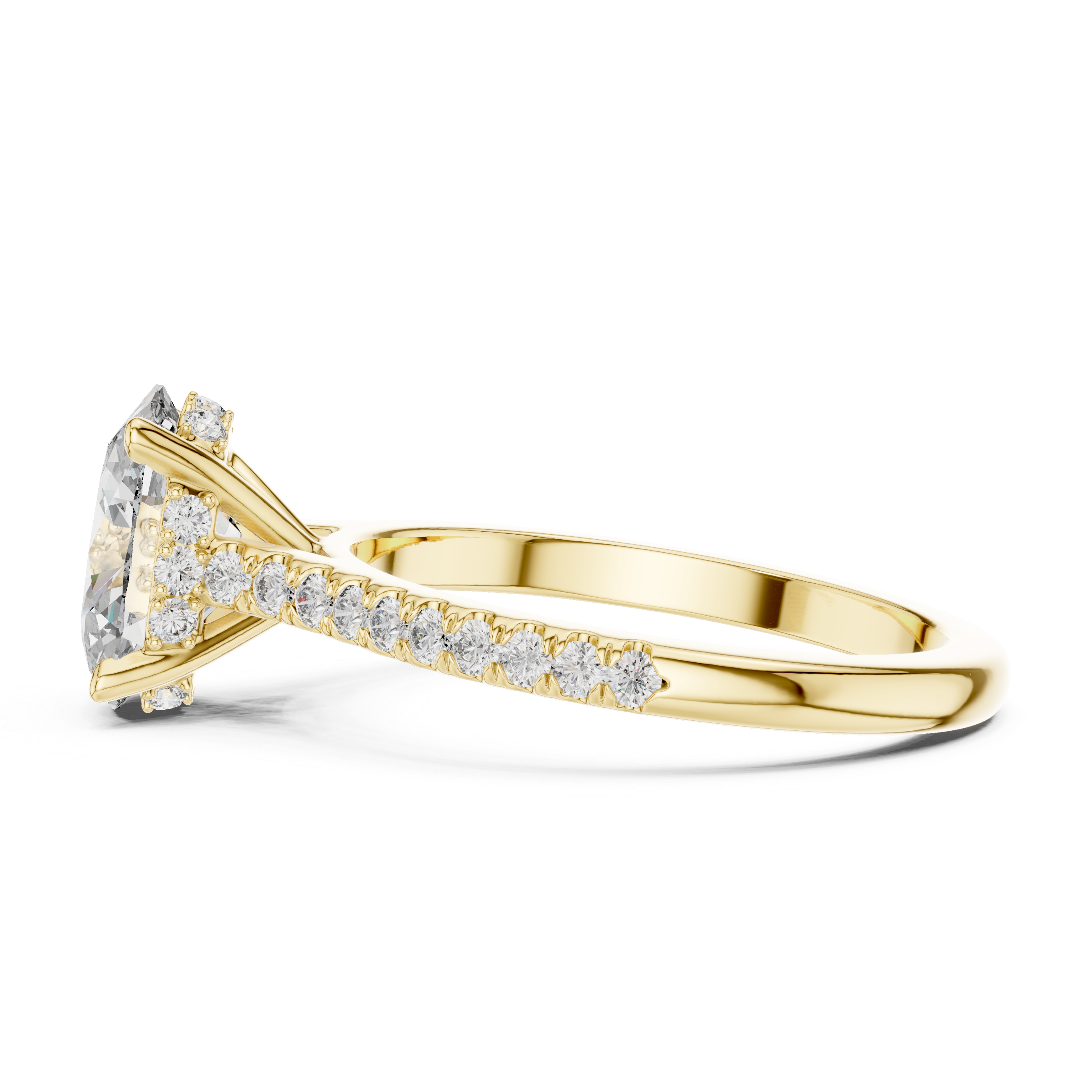 Lumivelle Hidden Halo Diamond Ring