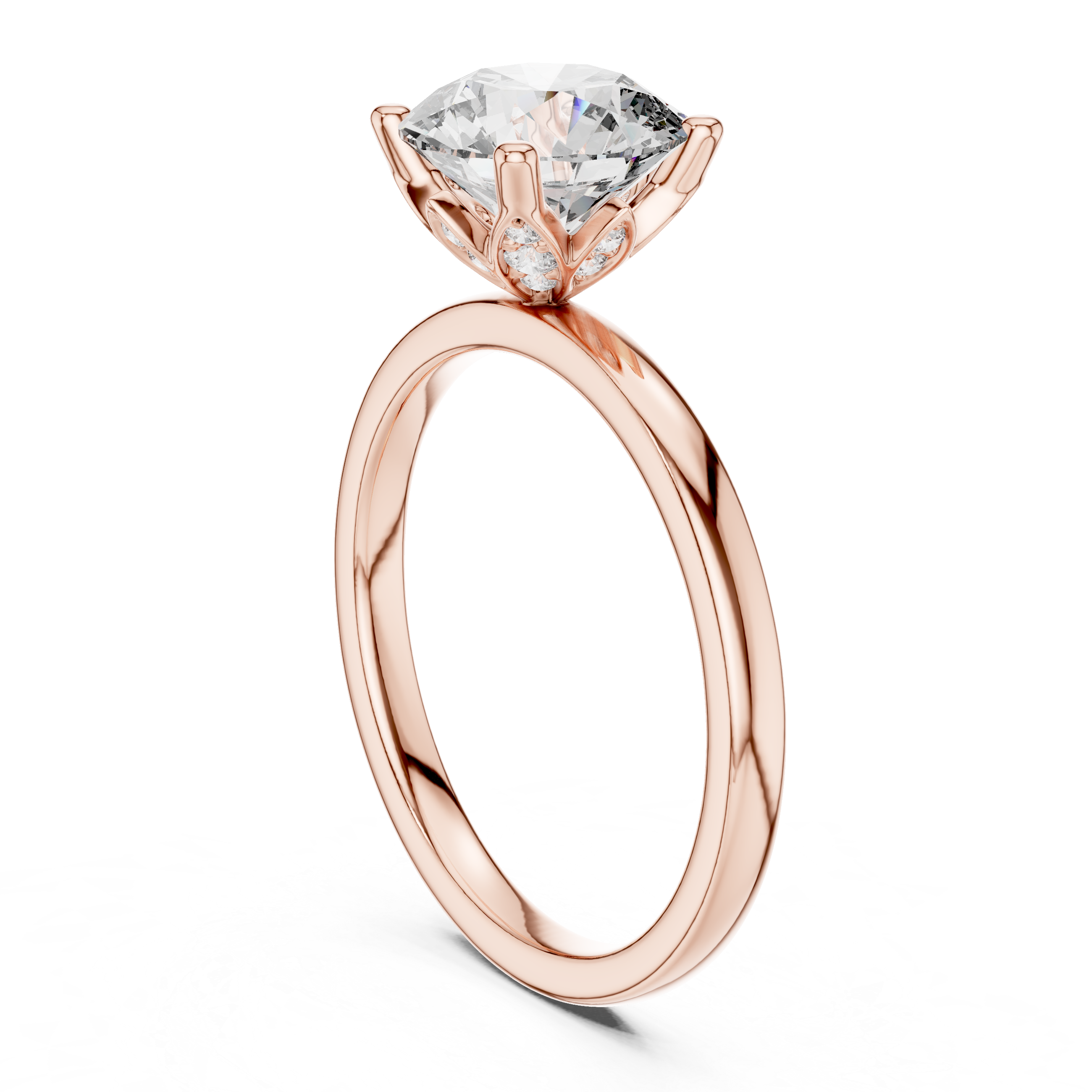 Everlisse Round Cut Diamond Engagement Ring