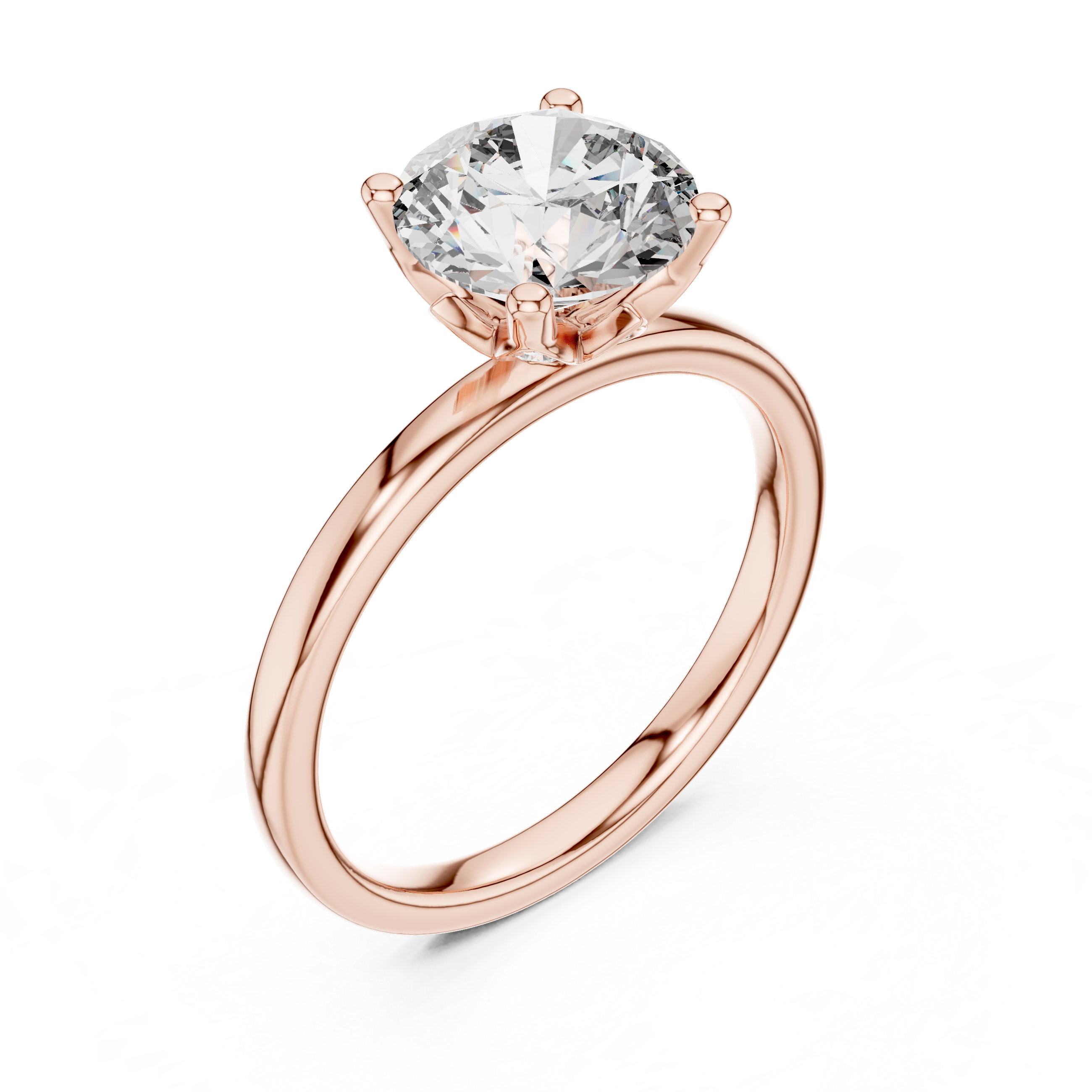 Everlisse Round Cut Diamond Engagement Ring