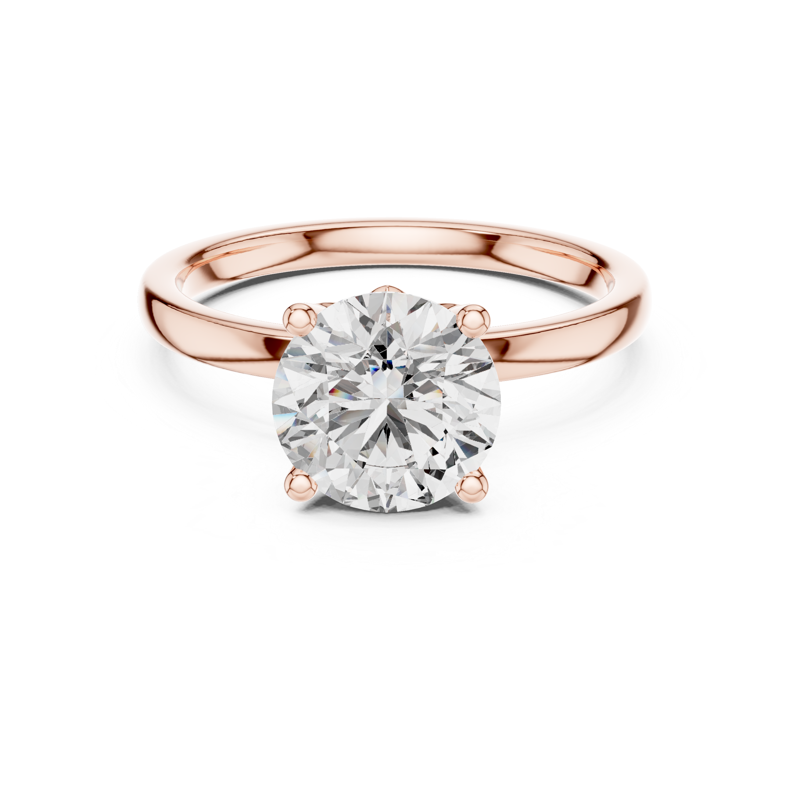 Everlisse Round Cut Diamond Engagement Ring