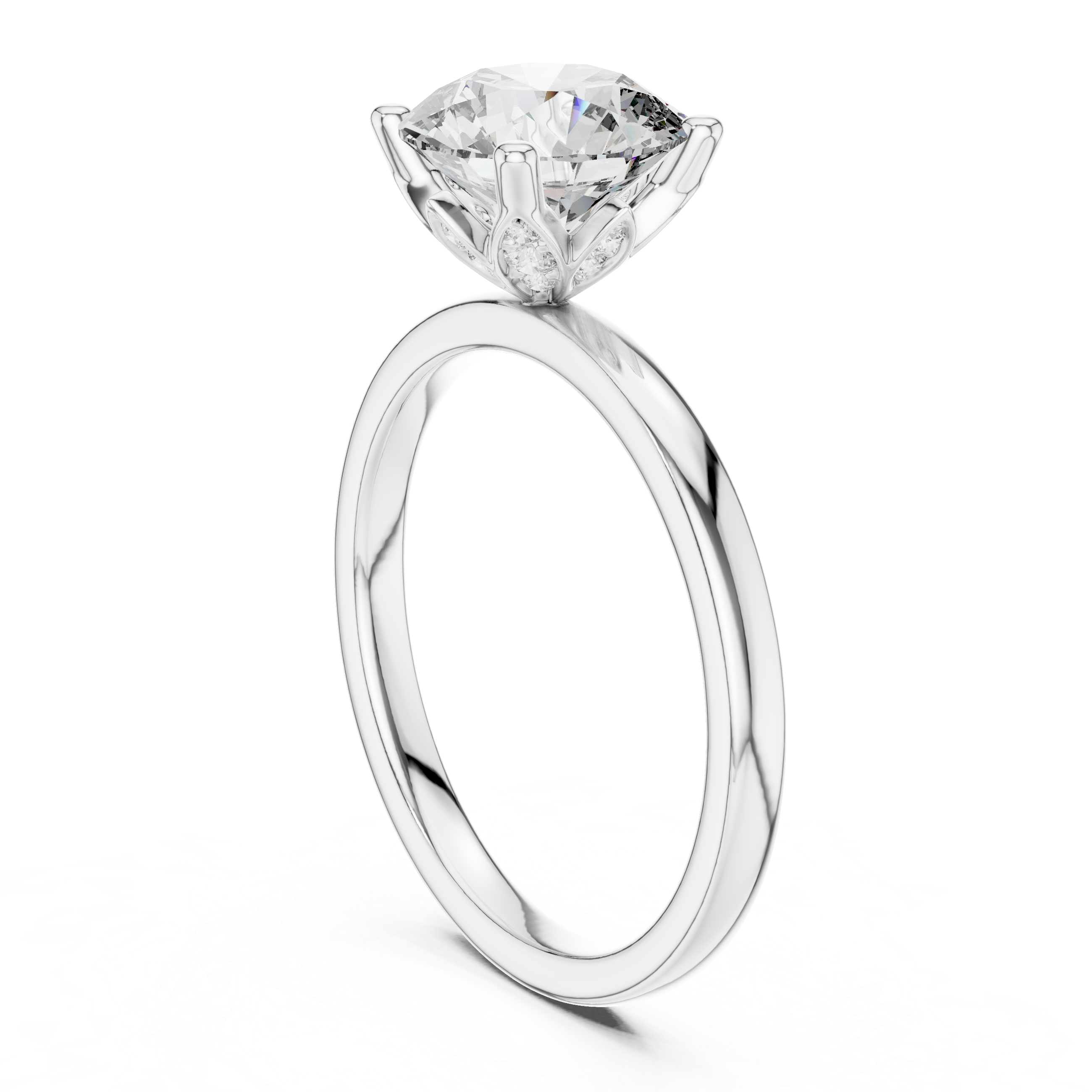 Everlisse Round Cut Diamond Engagement Ring