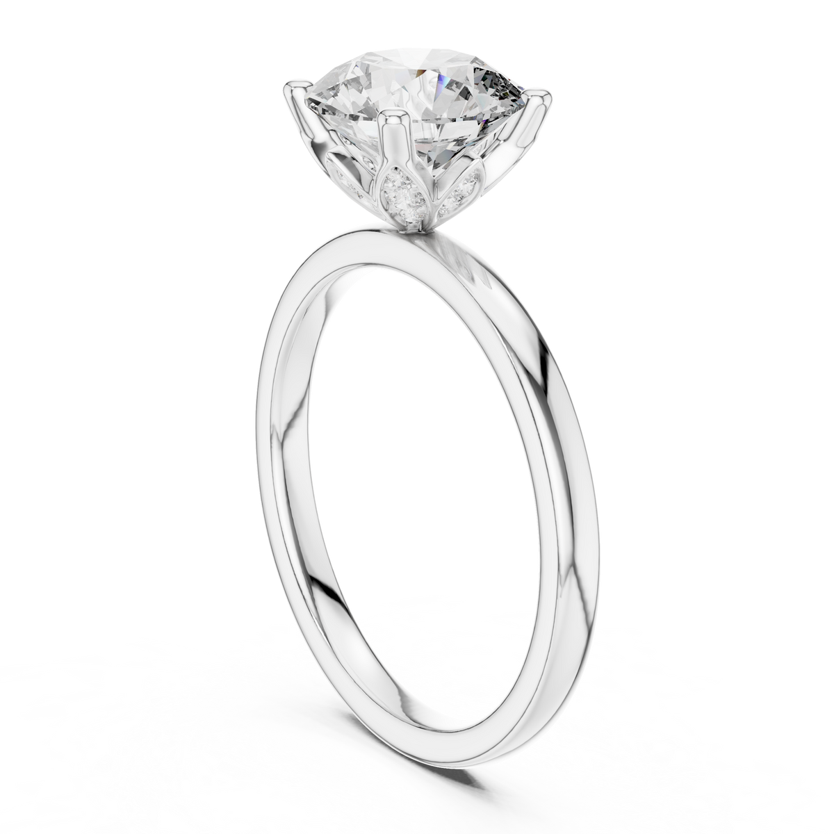 Everlisse Round Cut Diamond Engagement Ring