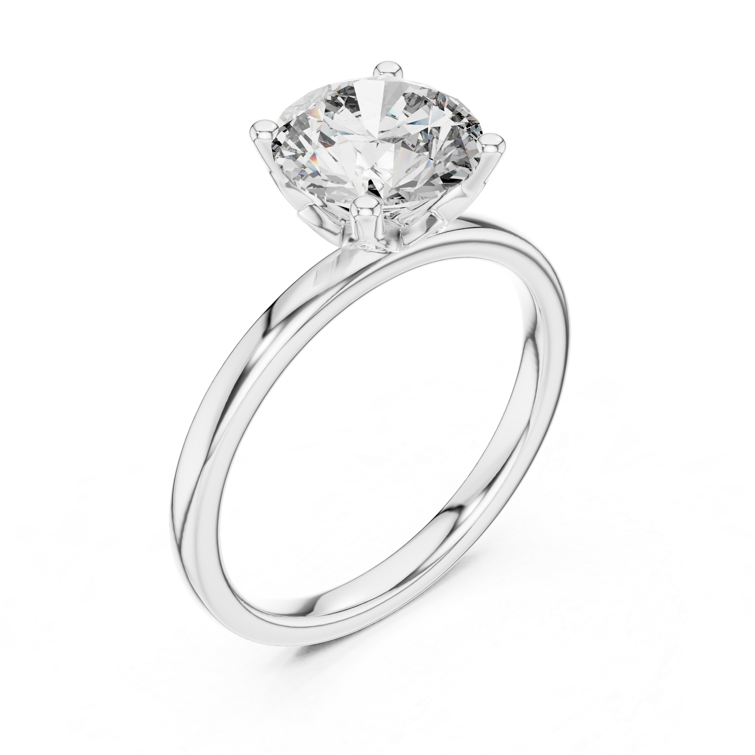 Everlisse Round Cut Diamond Engagement Ring