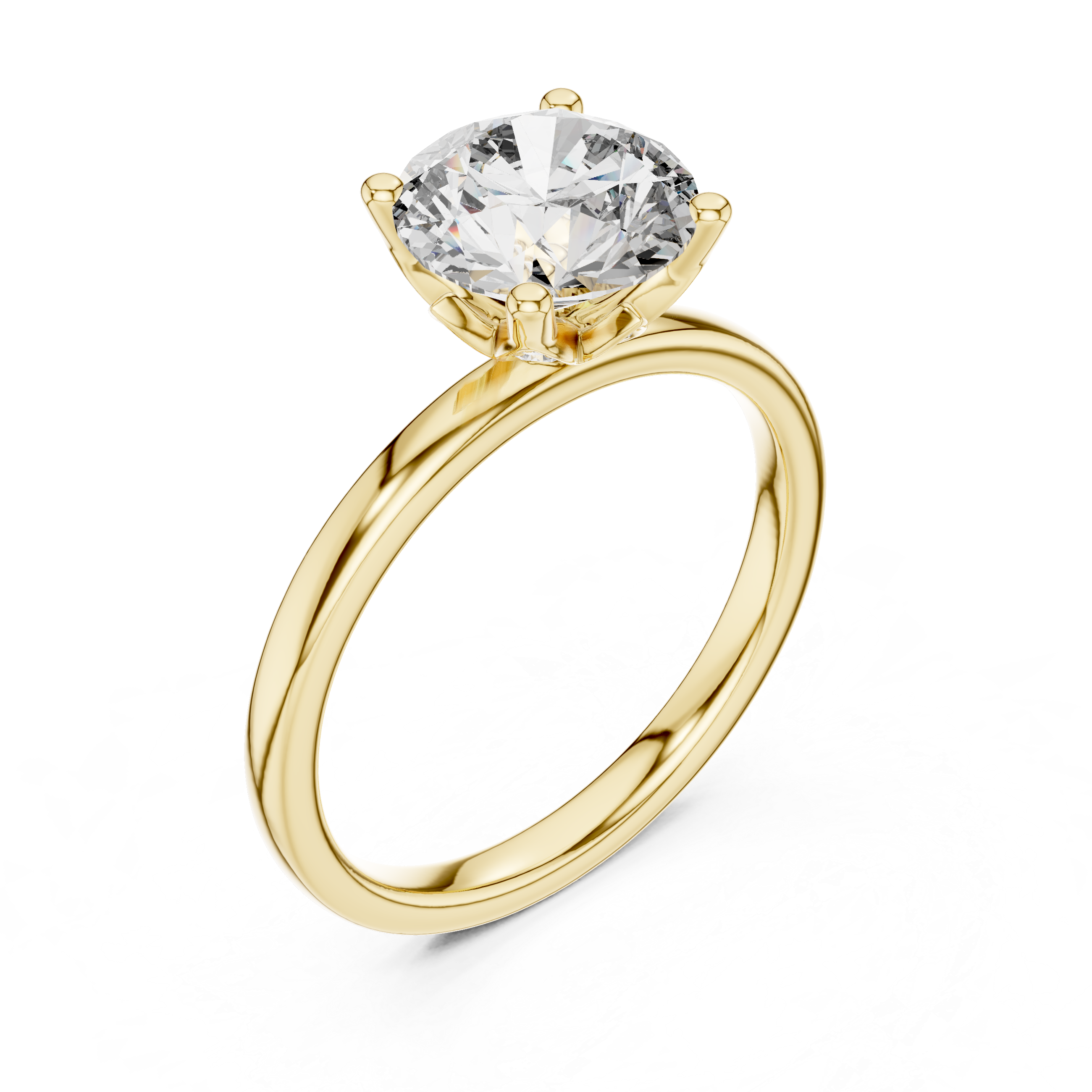 Everlisse Round Cut Diamond Engagement Ring