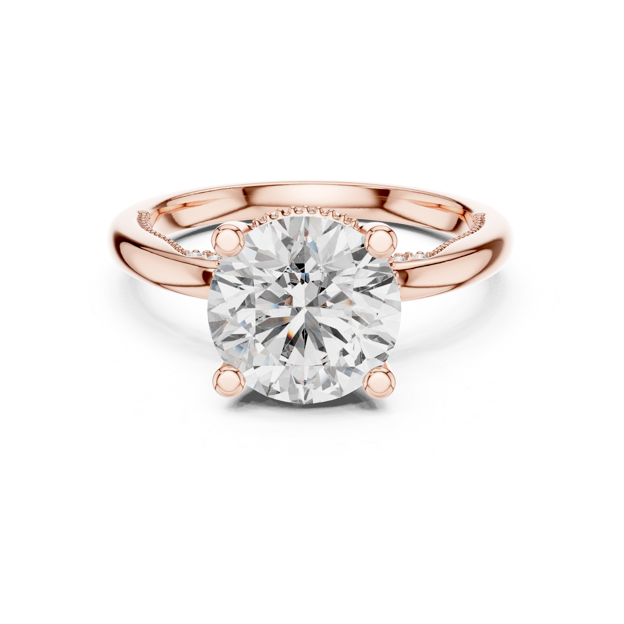 Orlinara Round Diamond Solitaire Ring
