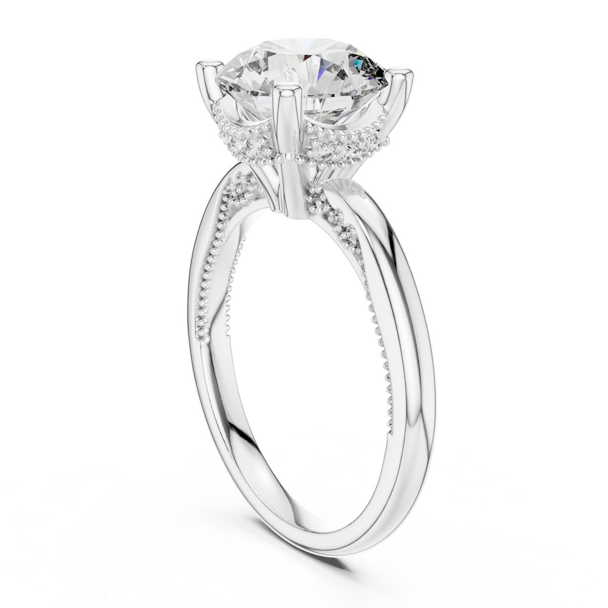 Orlinara Round Diamond Solitaire Ring