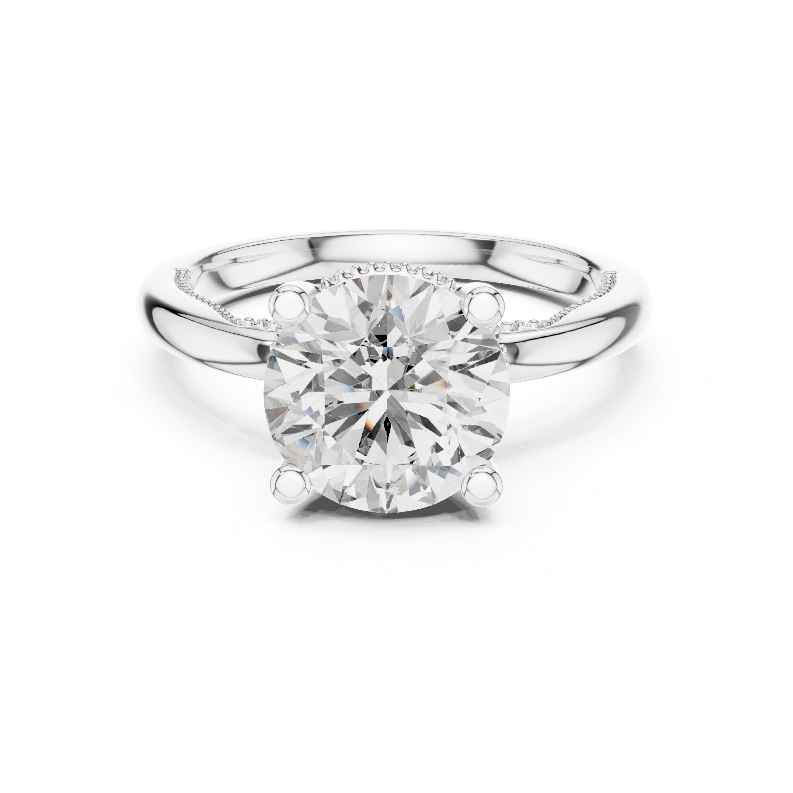 Orlinara Round Diamond Solitaire Ring