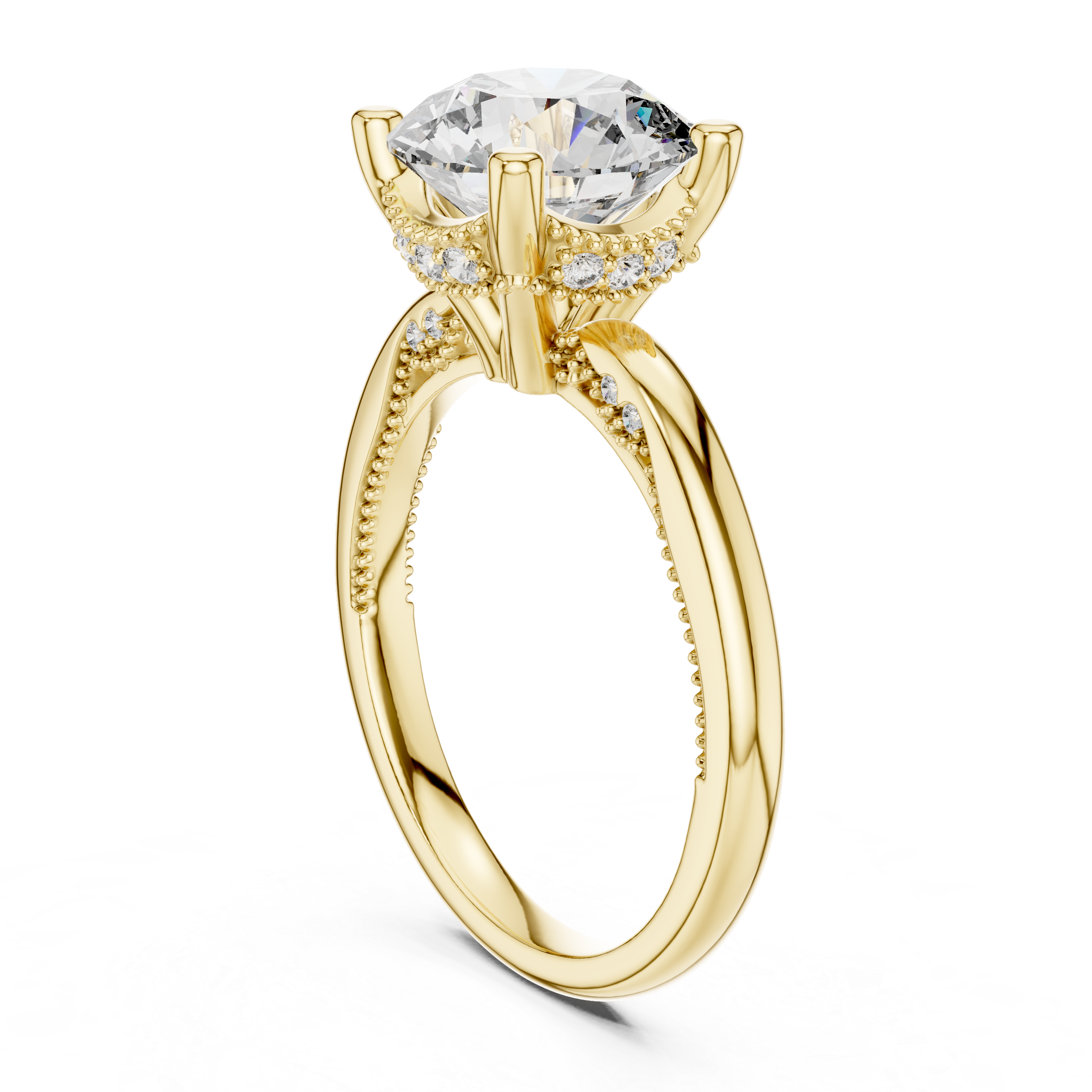 Orlinara Round Diamond Solitaire Ring
