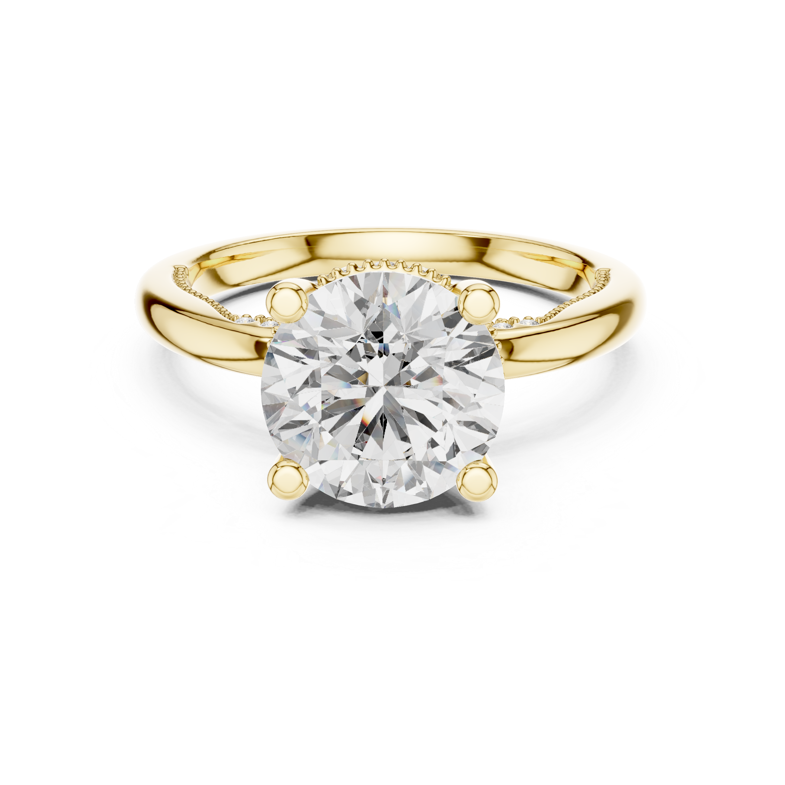 Orlinara Round Diamond Solitaire Ring
