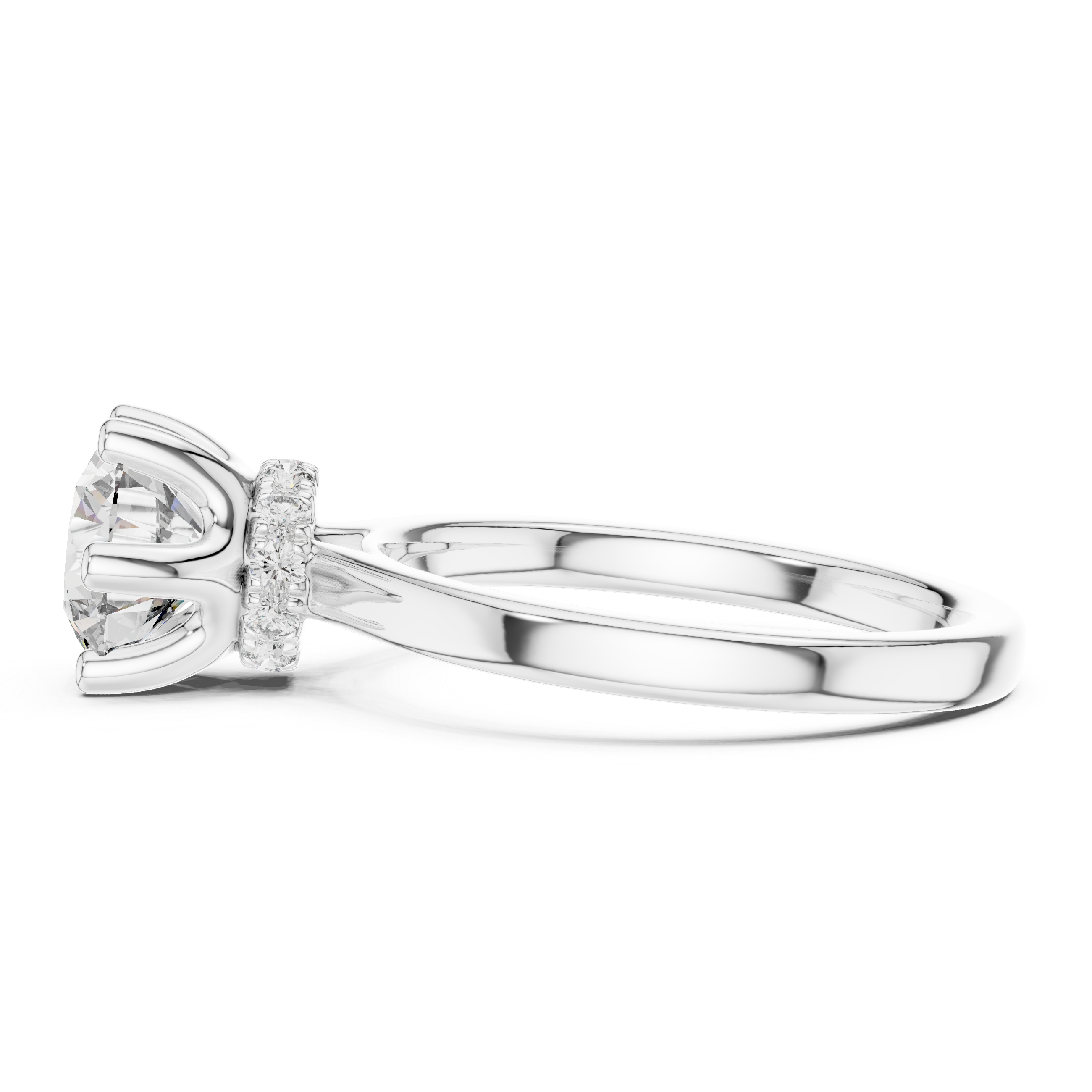 Orliné Luxury Round Cut Diamond Solitaire Ring