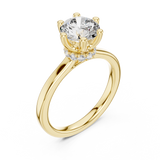 Orliné Luxury Round Cut Diamond Solitaire Ring