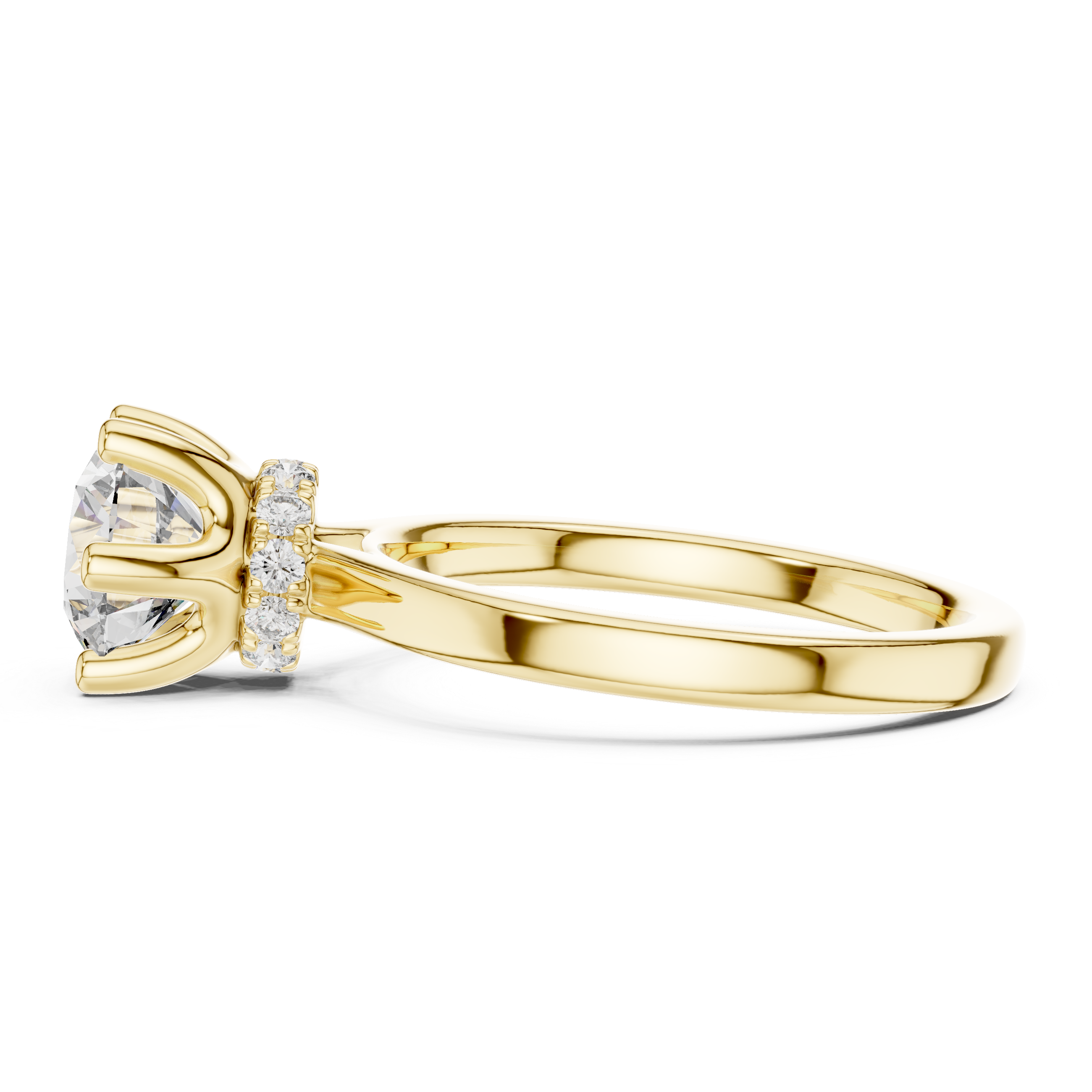 Orliné Luxury Round Cut Diamond Solitaire Ring