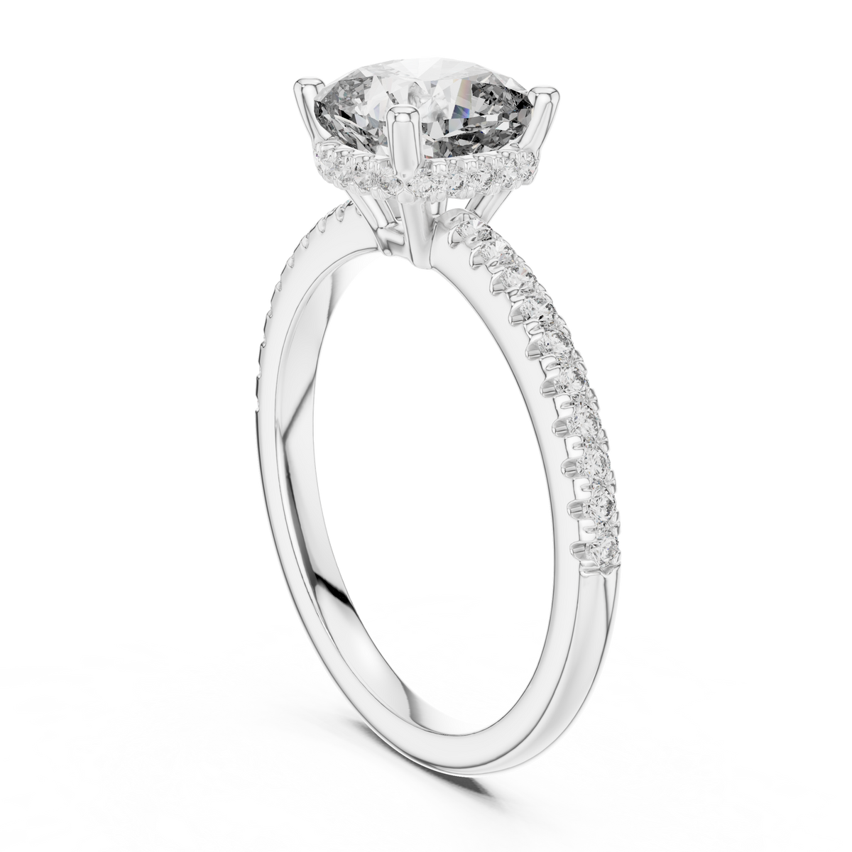Bridelisse Hidden Halo Diamond Ring