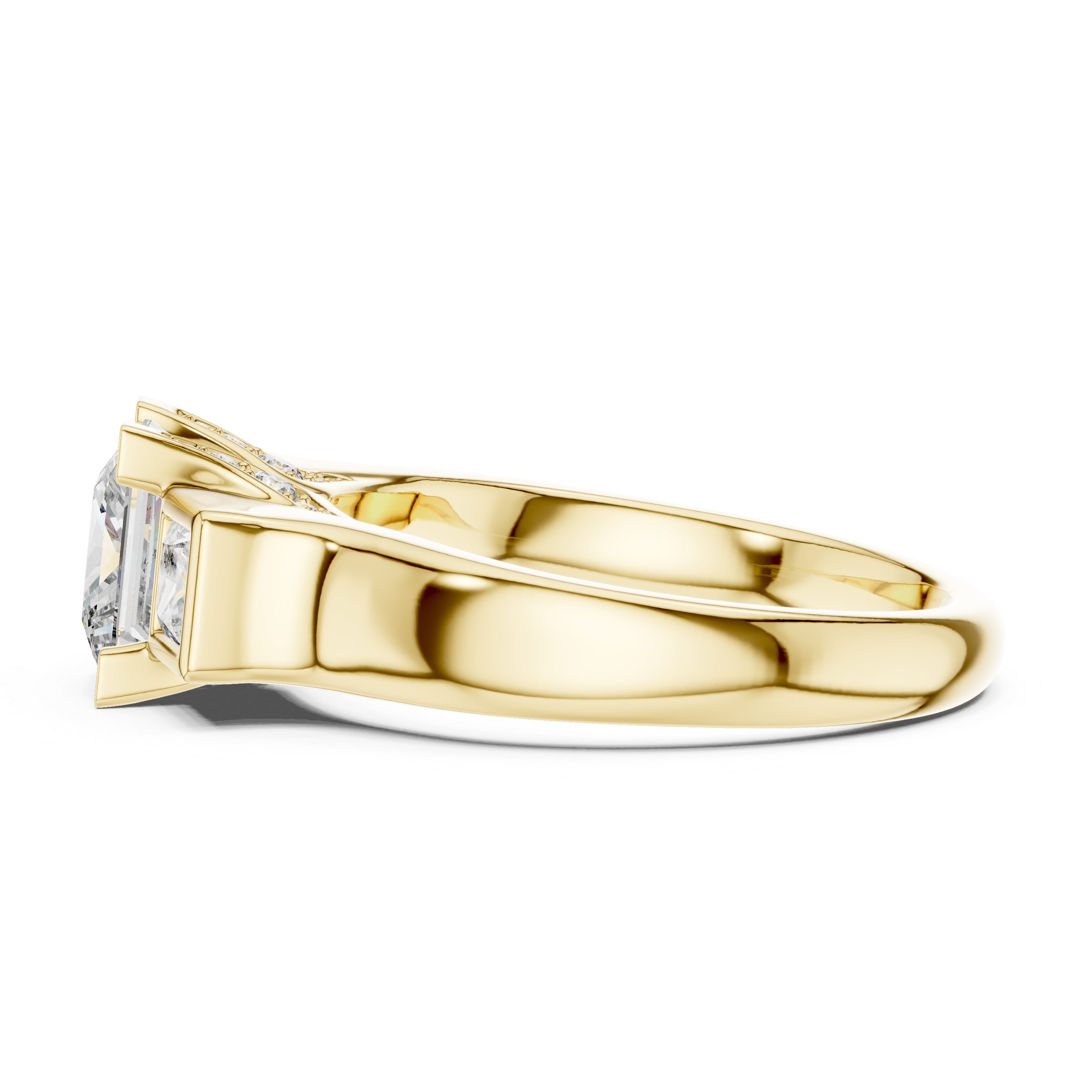 Trelisse Princess Cut Three Stone Diamond Ring