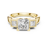 Trelisse Princess Cut Three Stone Diamond Ring