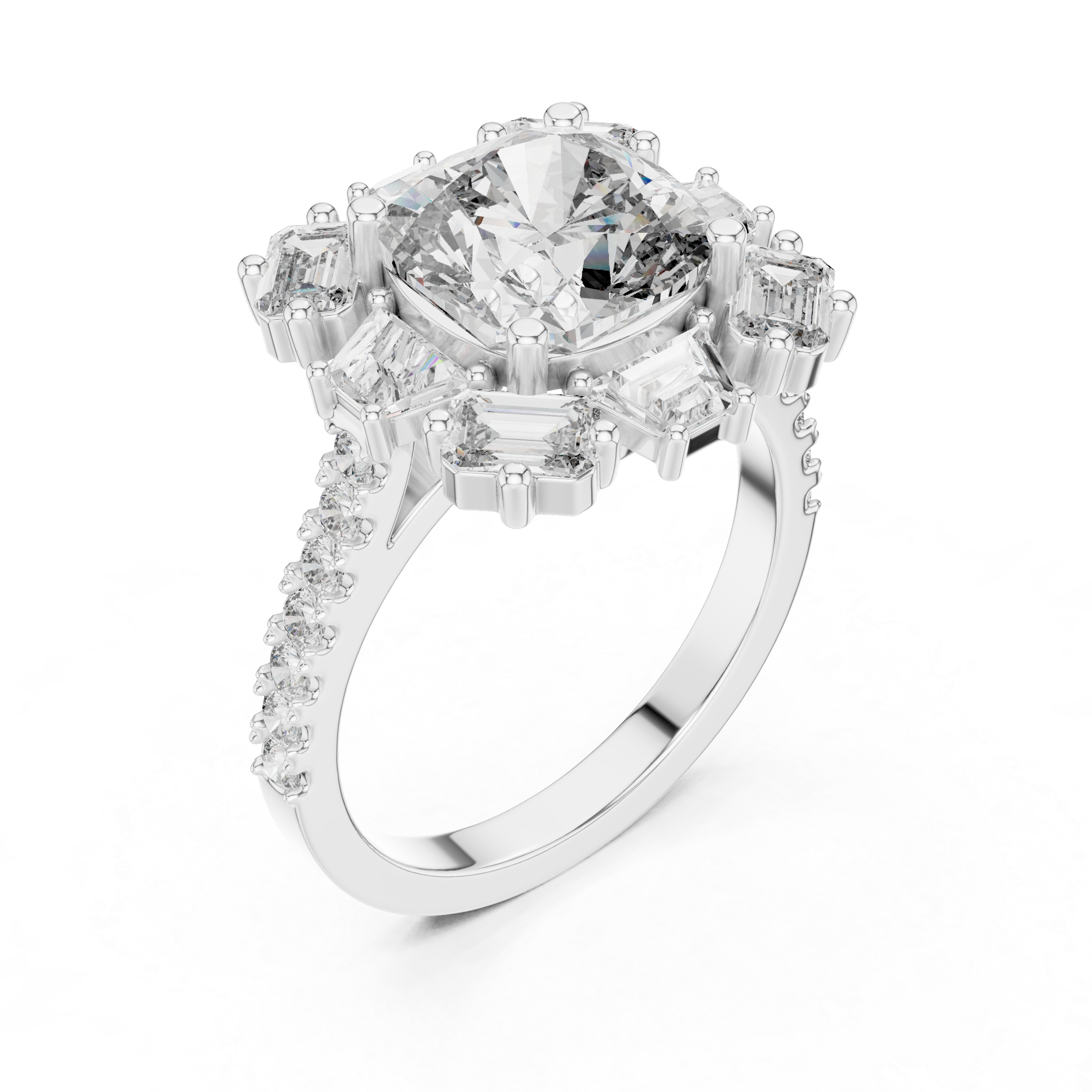 Victoria Starburst Diamond Ring
