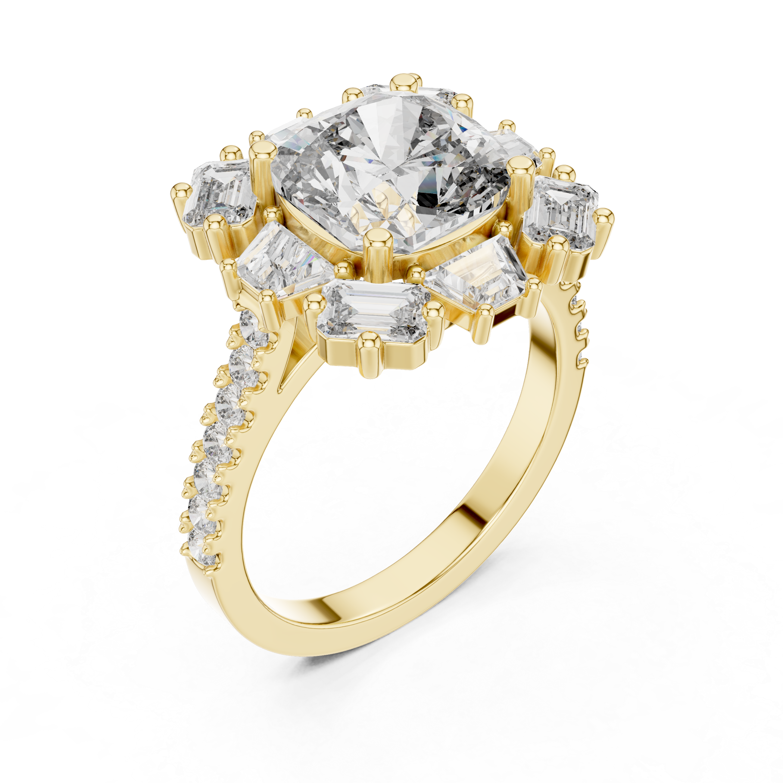 Victoria Starburst Diamond Ring