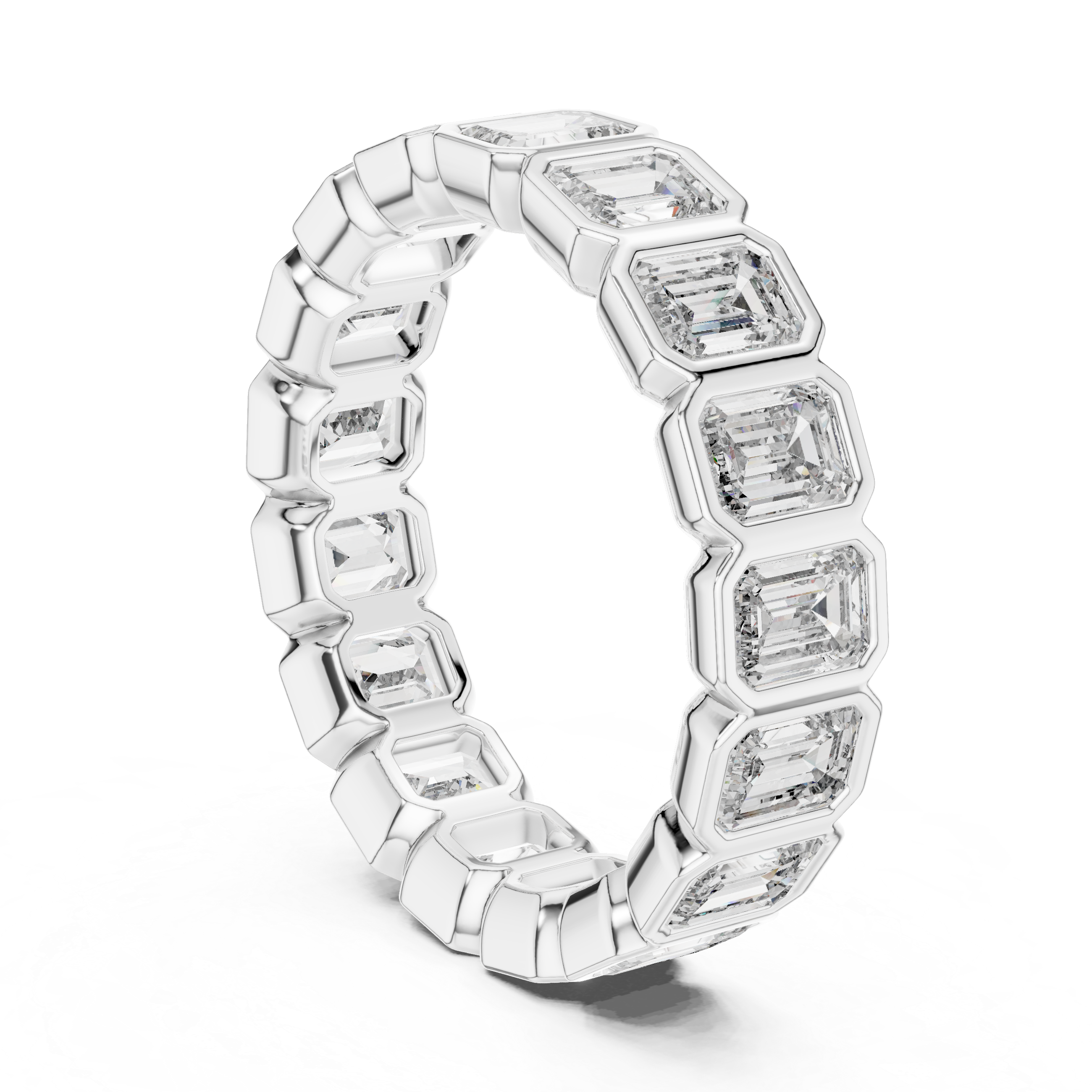 Emerald Cut Eternity Ring