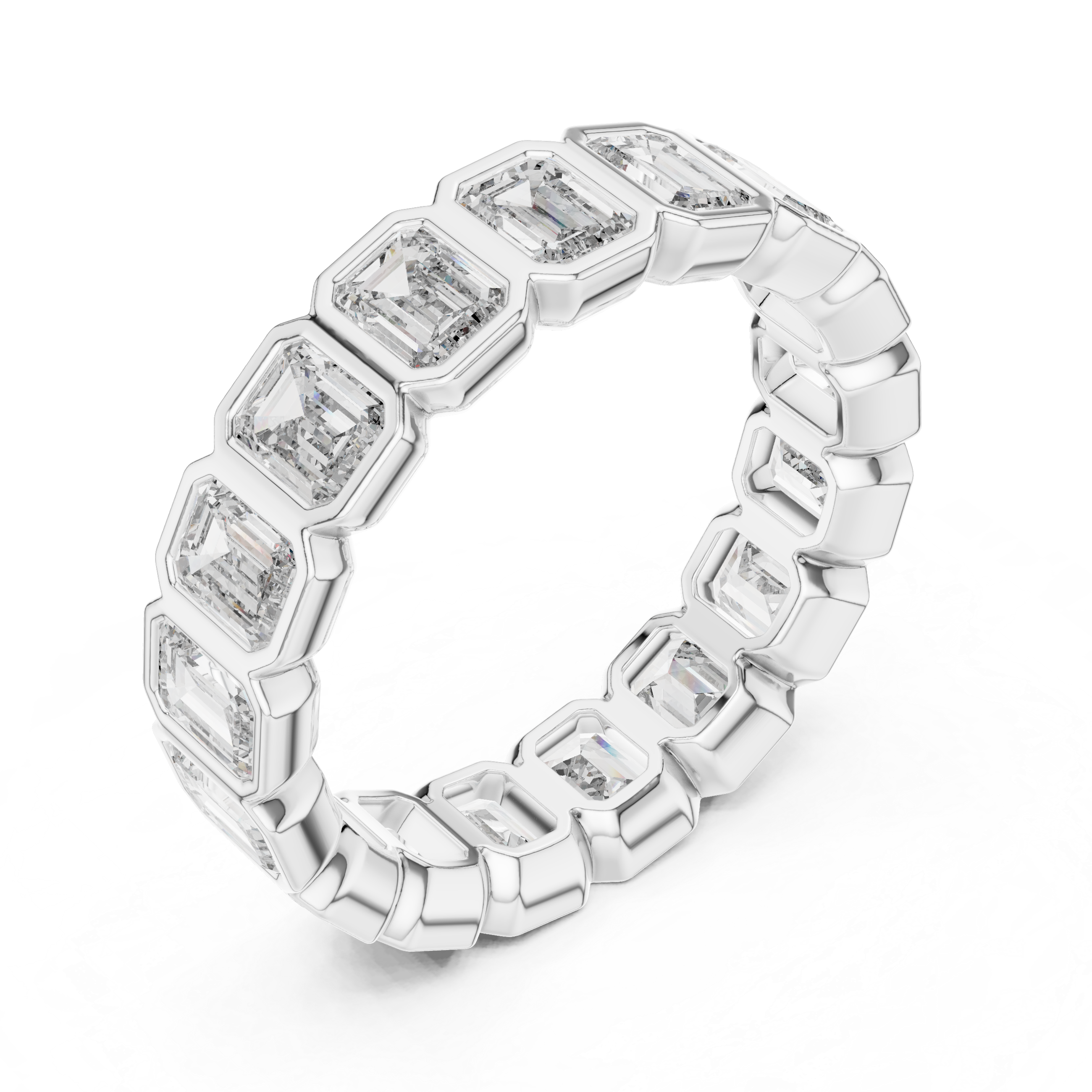 Emerald Cut Eternity Ring