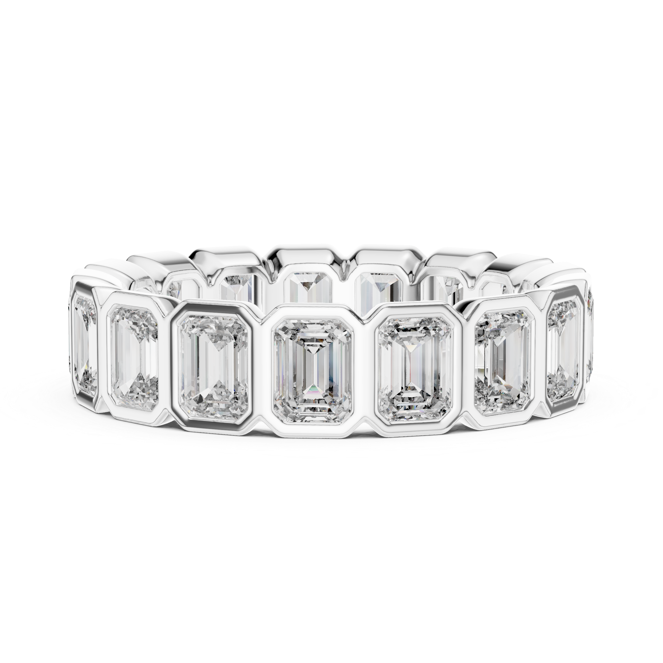Emerald Cut Eternity Ring