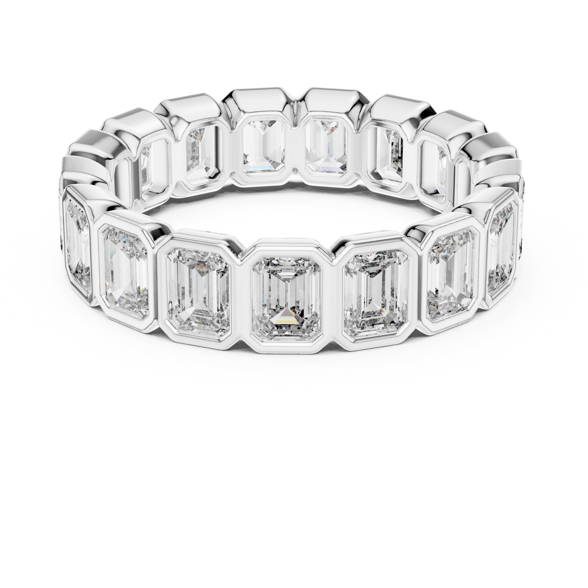 Emerald Cut Eternity Ring
