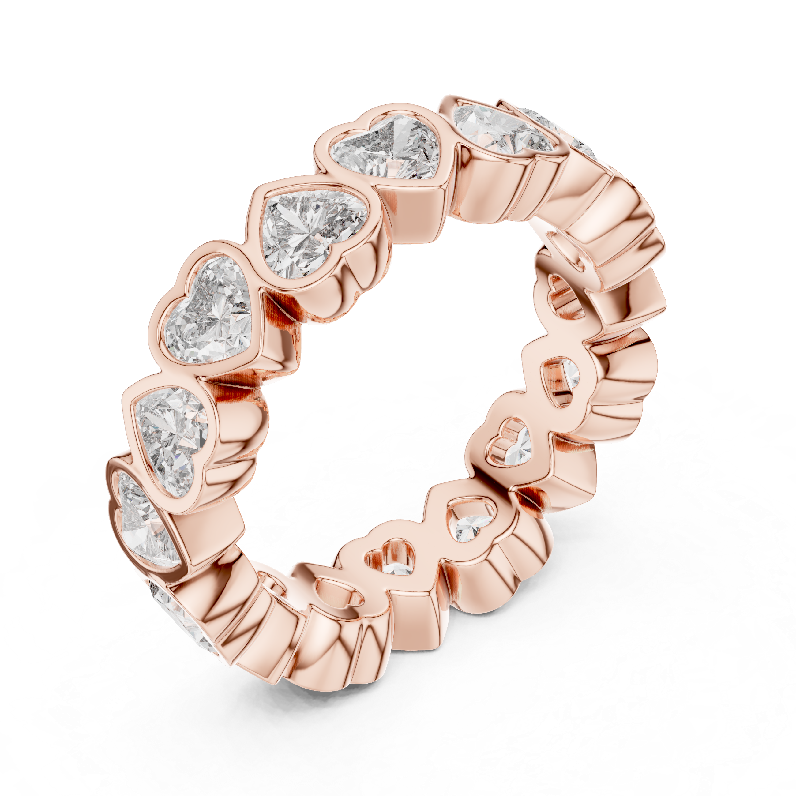 Heart Cut Eternity Ring