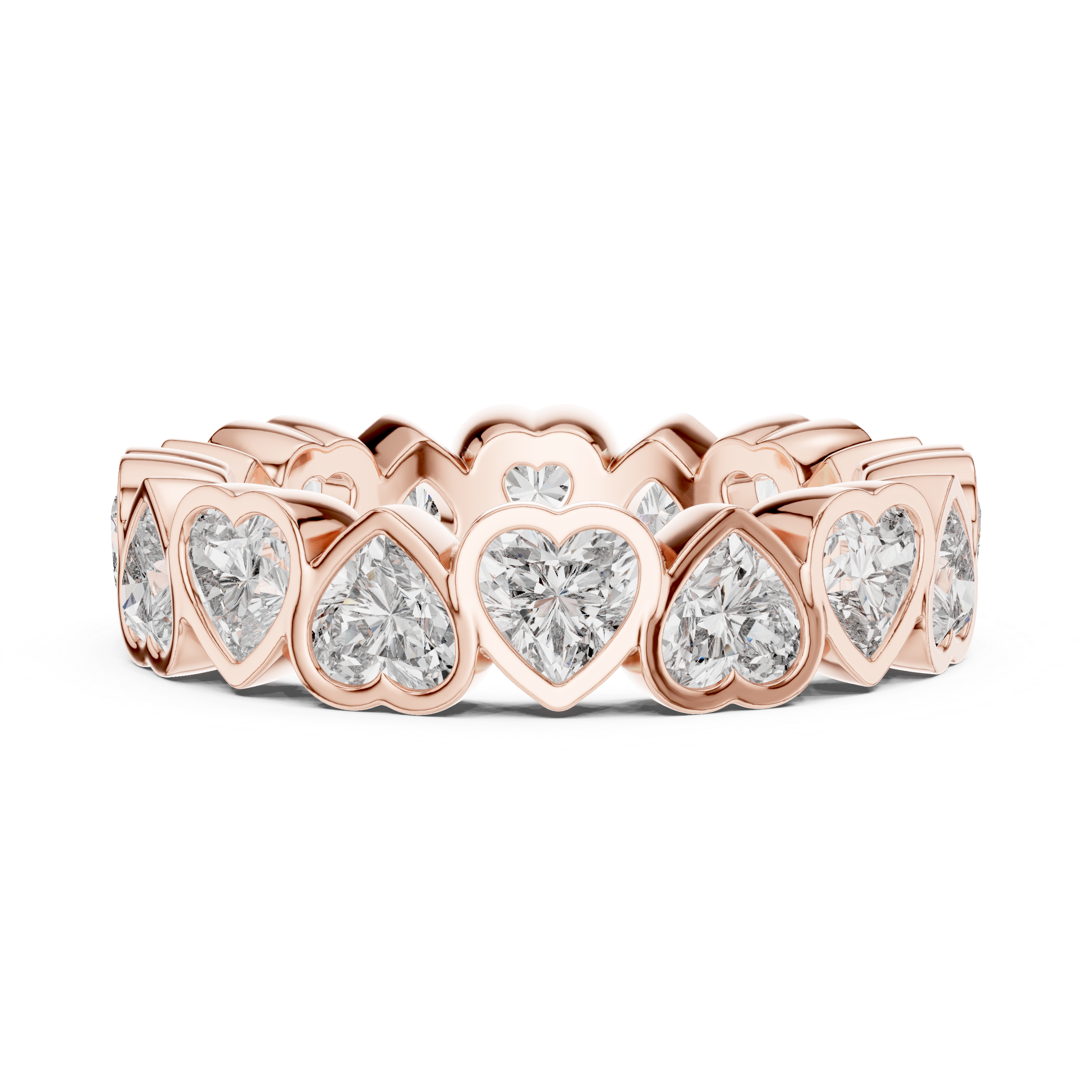 Heart Cut Eternity Ring