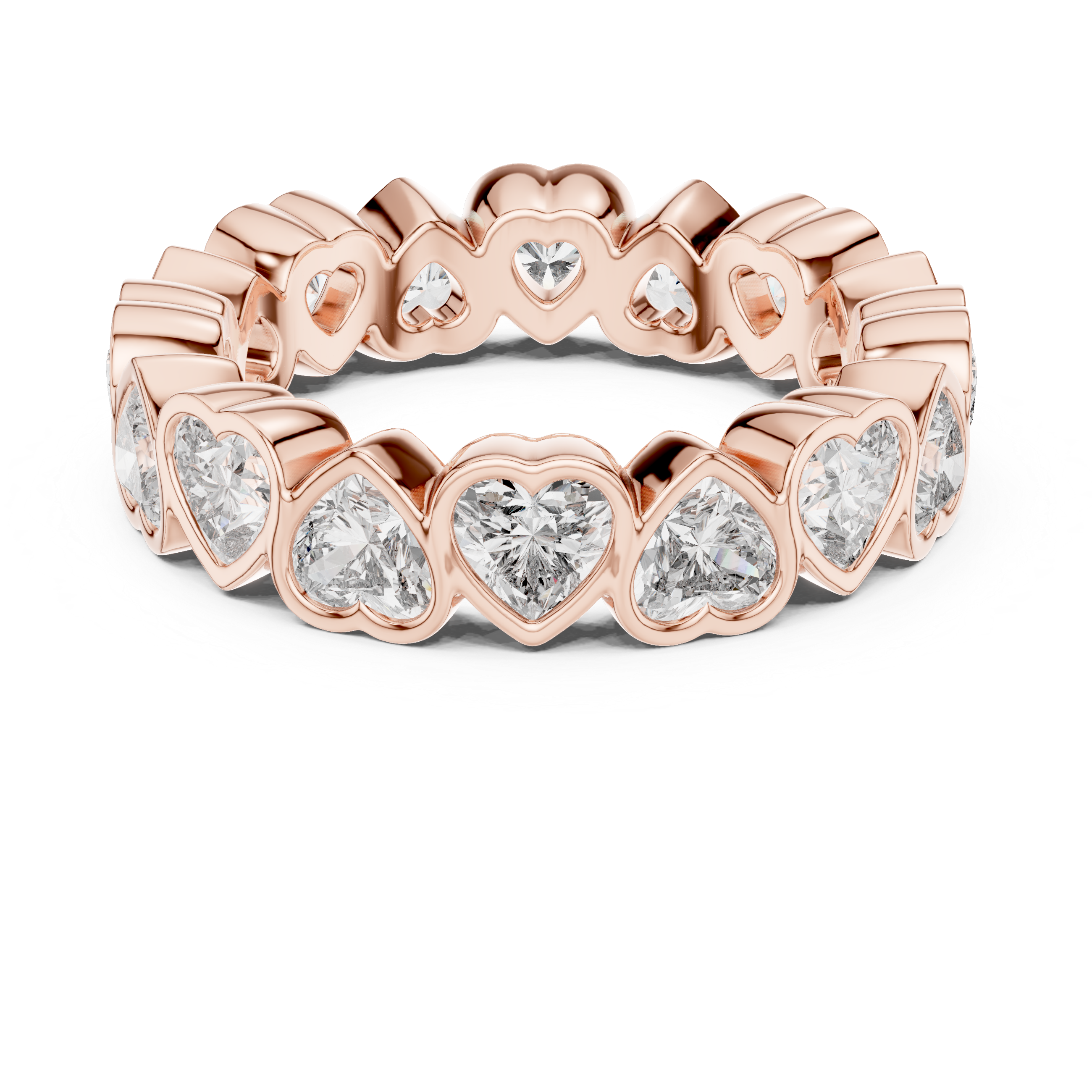 Heart Cut Eternity Ring
