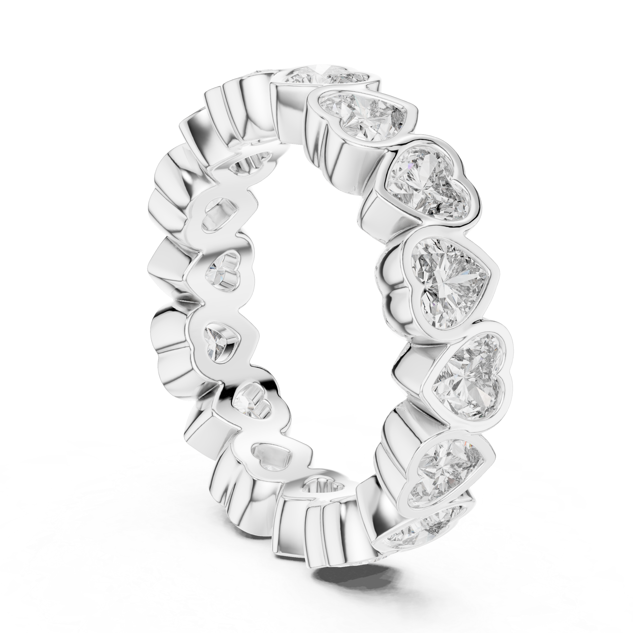 Heart Cut Eternity Ring