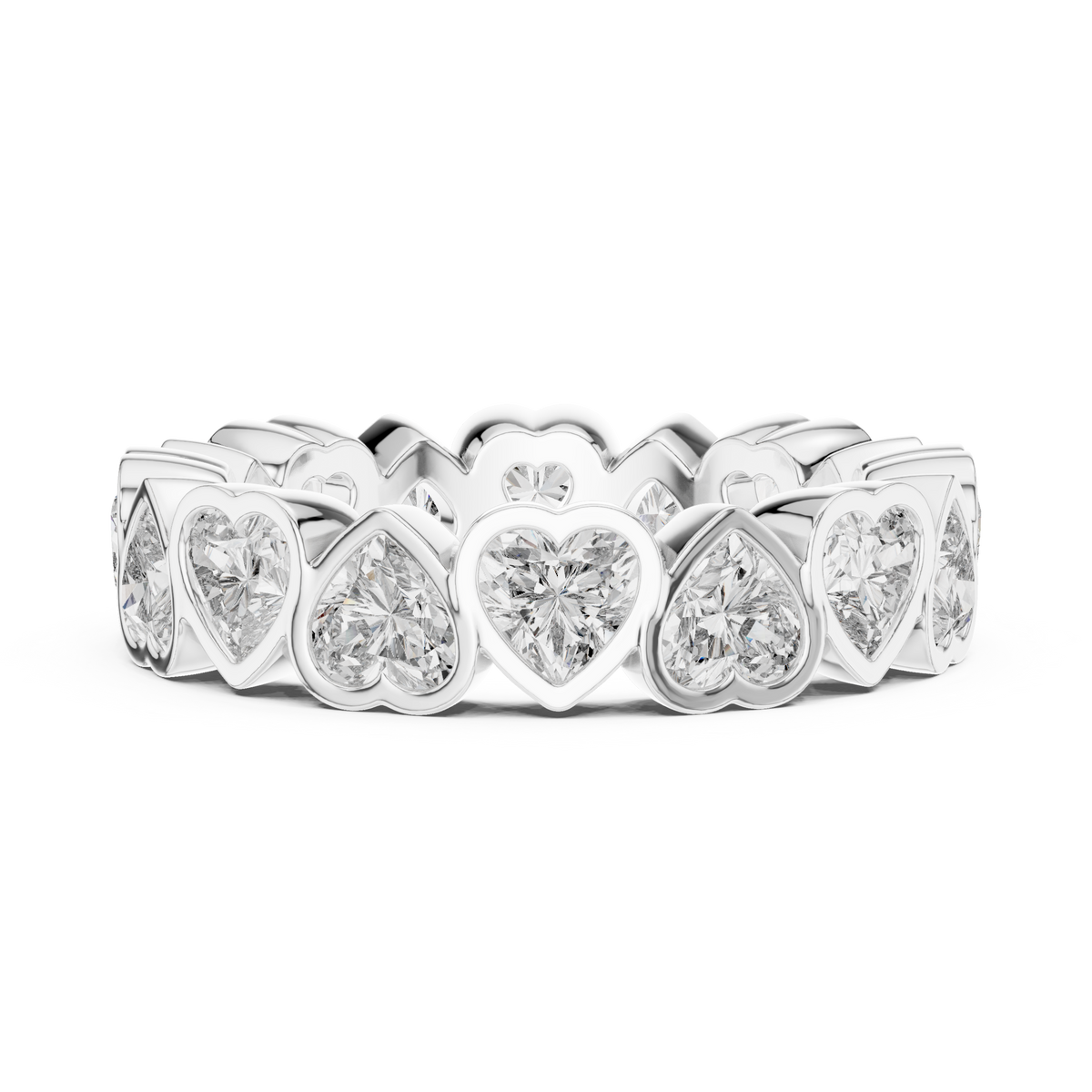 Heart Cut Eternity Ring