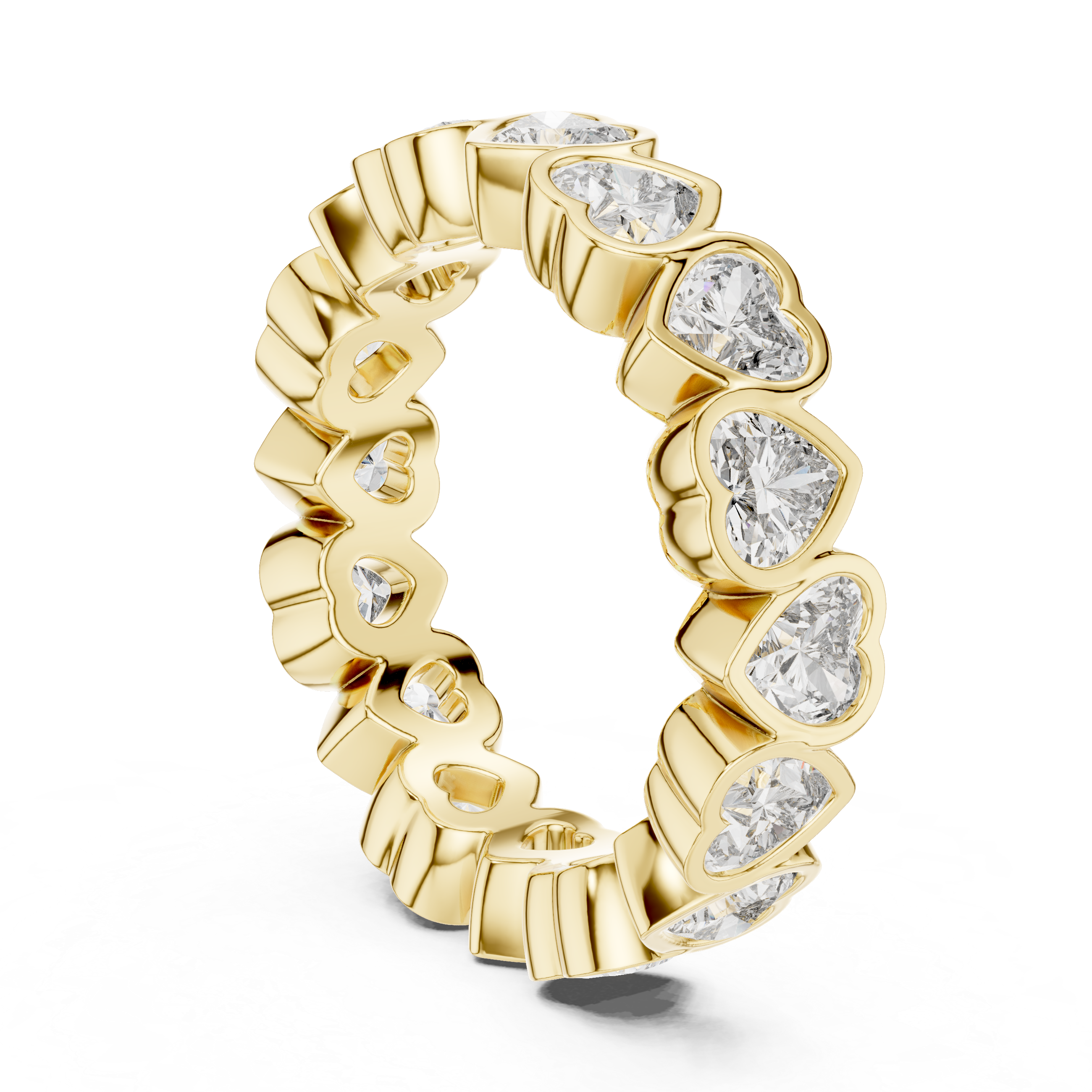 Heart Cut Eternity Ring