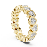 Heart Cut Eternity Ring