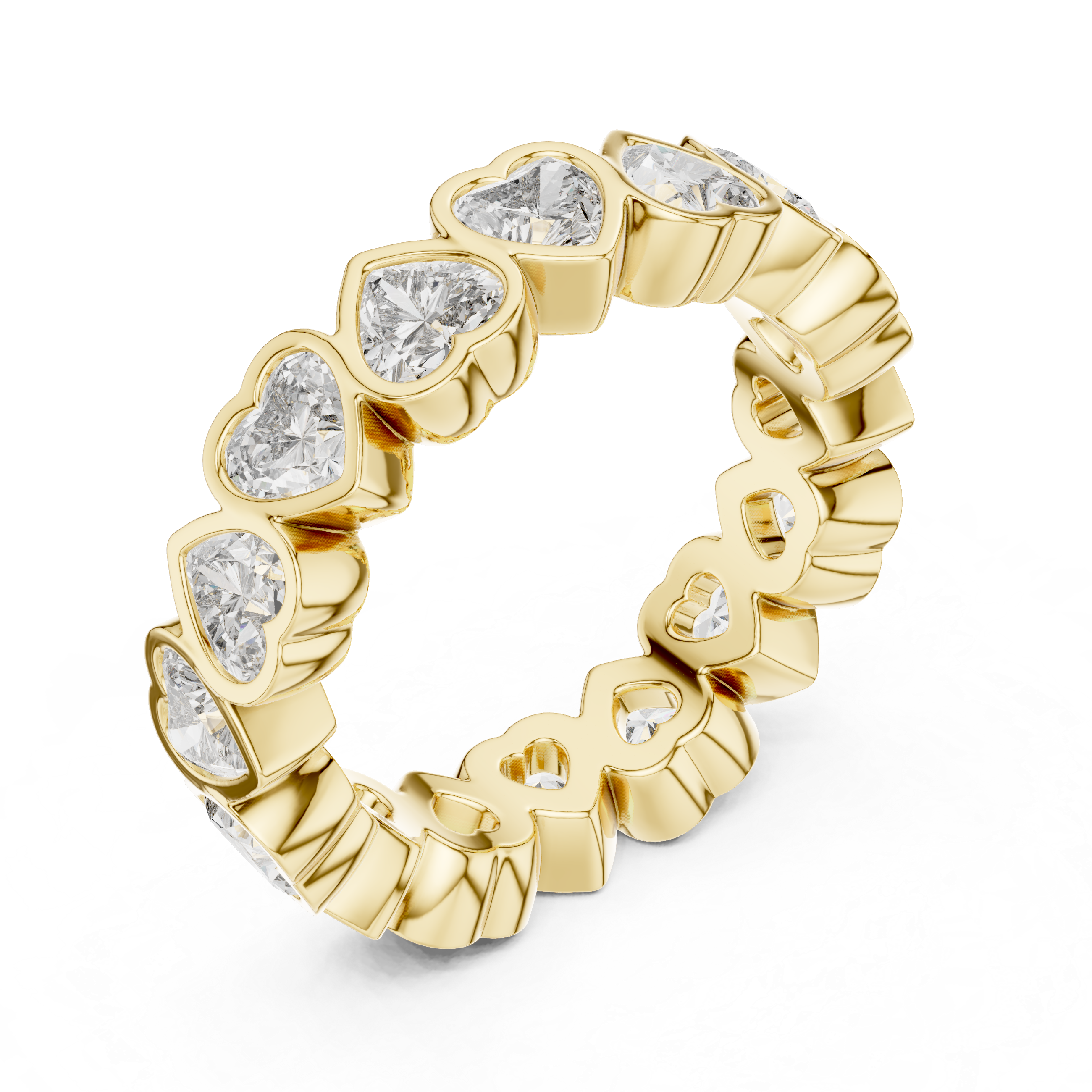 Heart Cut Eternity Ring