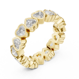 Heart Cut Eternity Ring