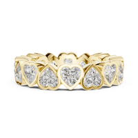 Heart Cut Eternity Ring