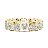 Heart Cut Eternity Ring