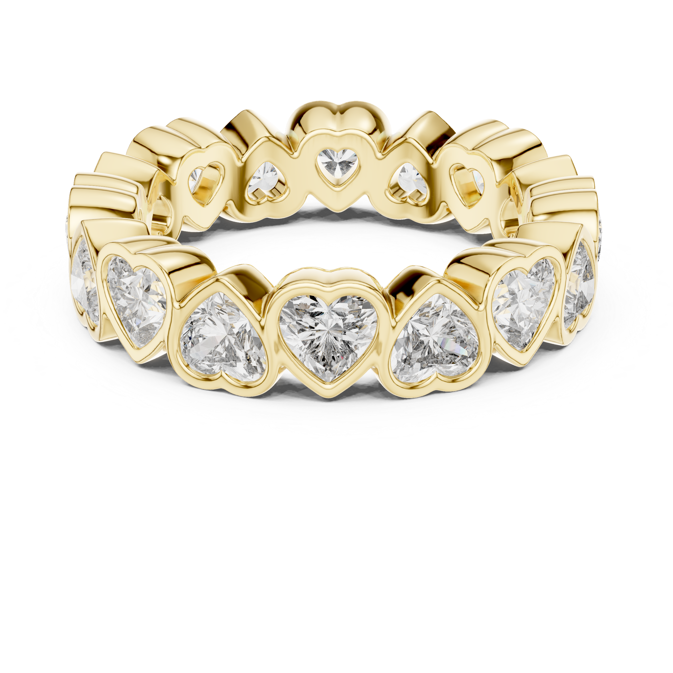 Heart Cut Eternity Ring