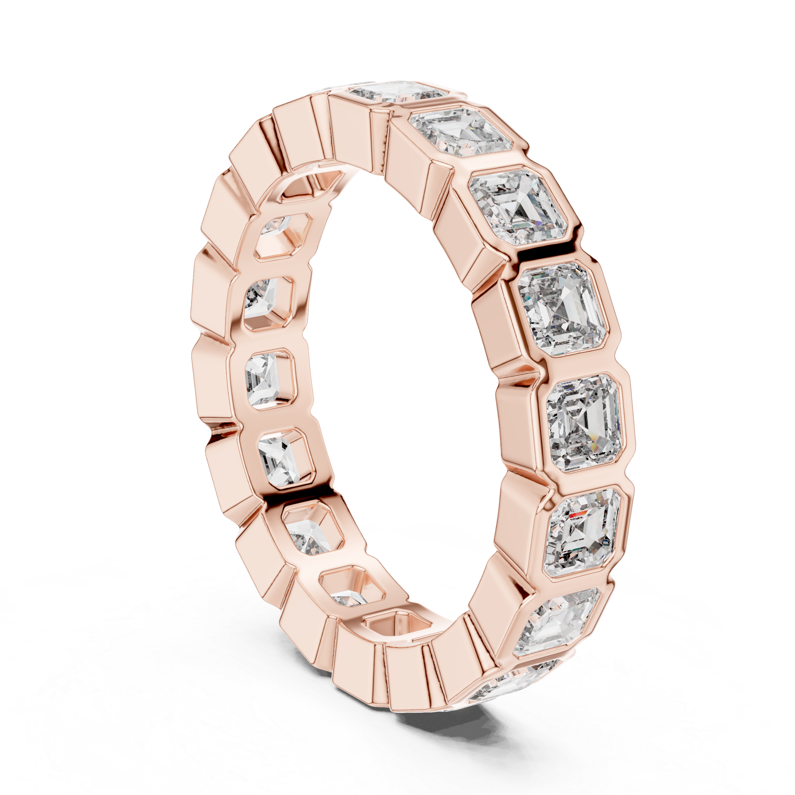Square Emerald Cut Eternity Ring