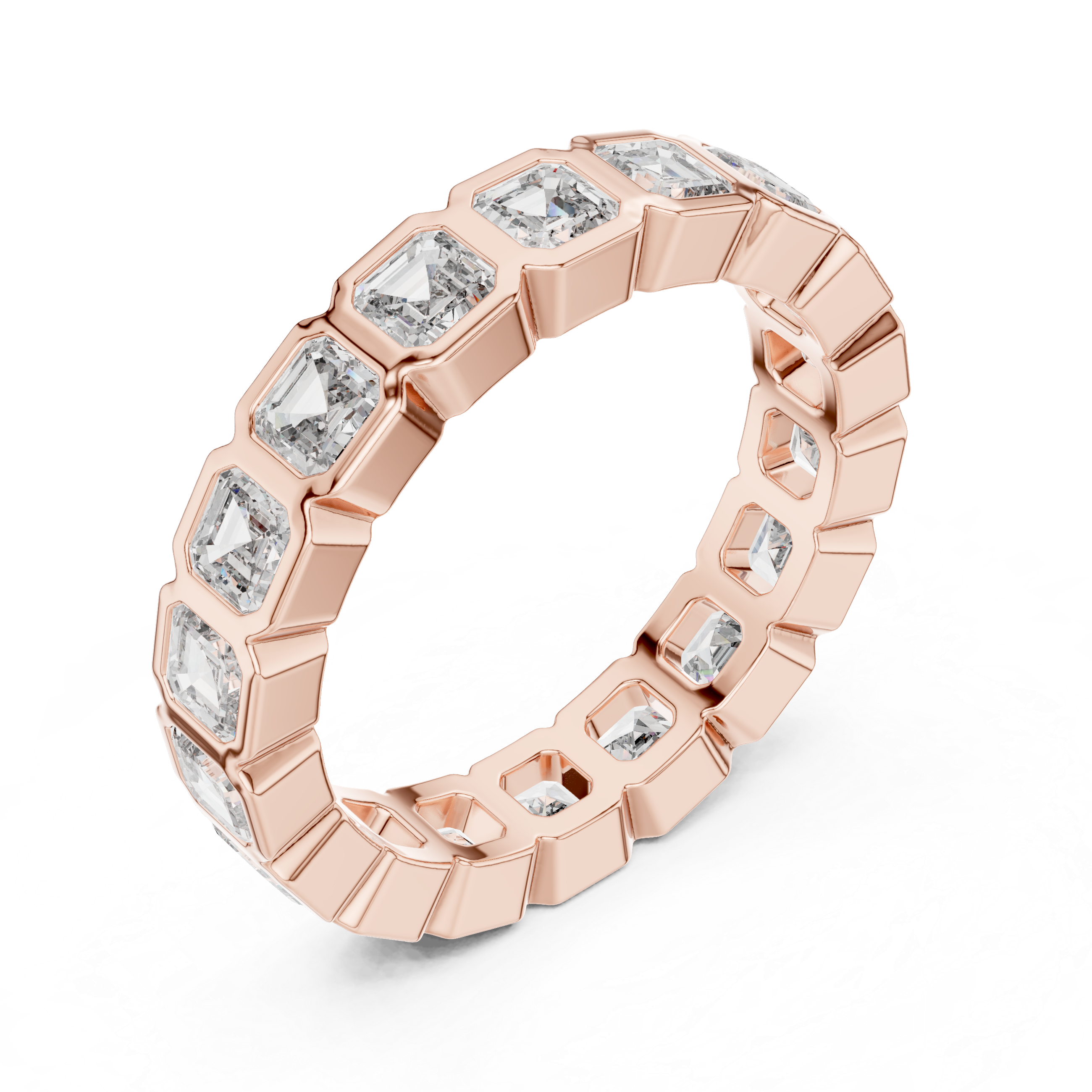 Square Emerald Cut Eternity Ring