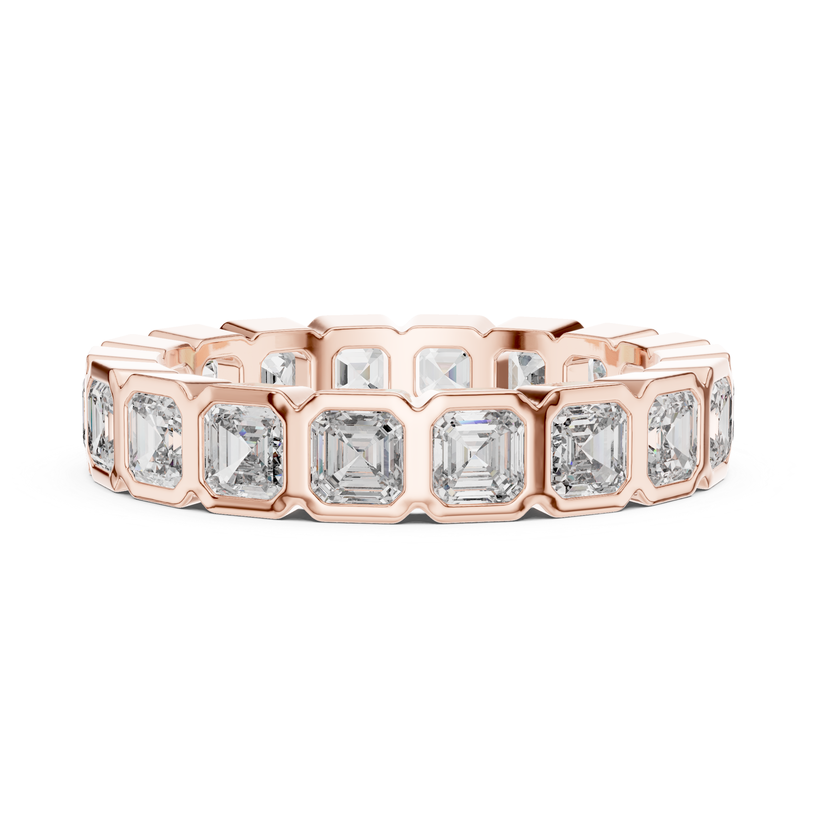 Square Emerald Cut Eternity Ring