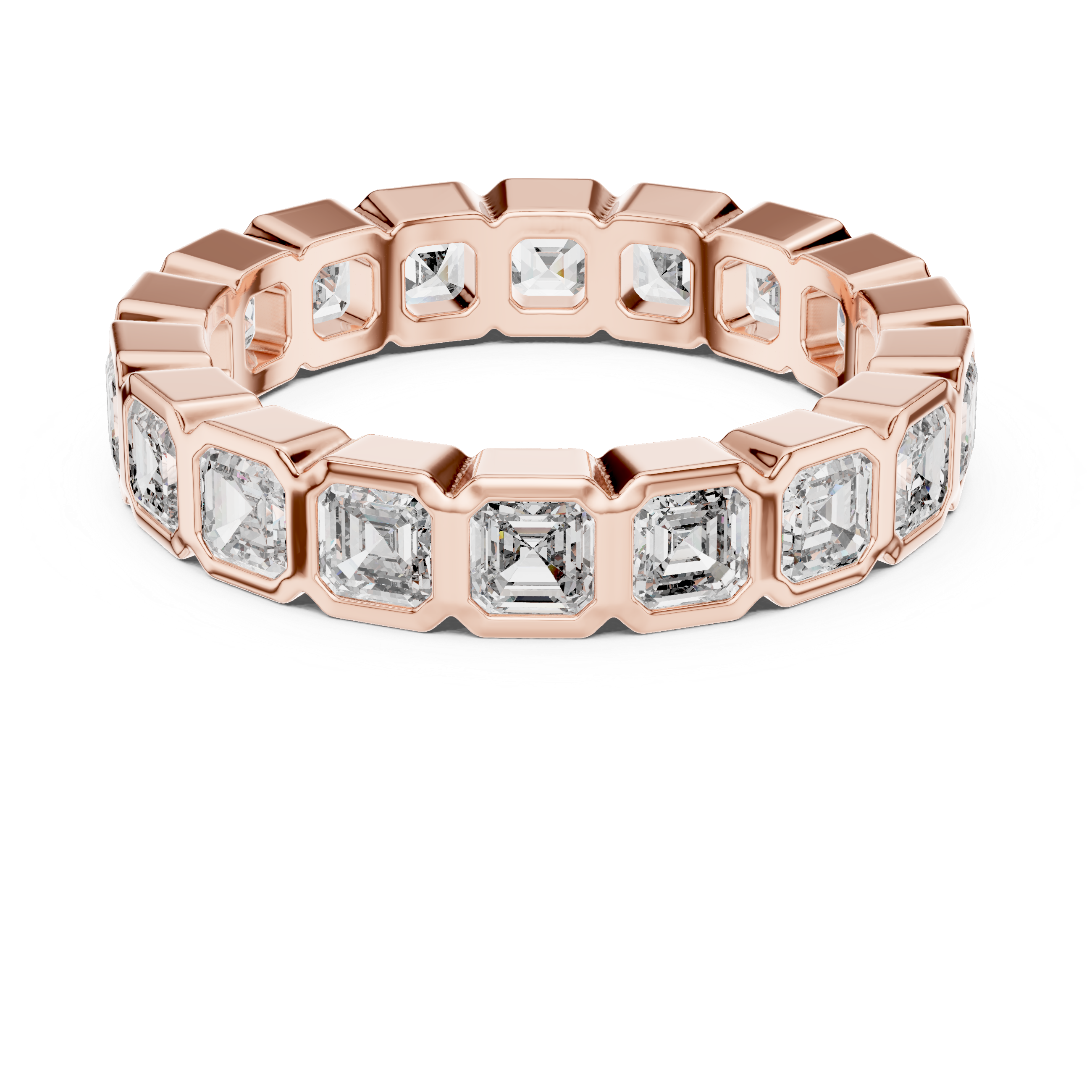 Square Emerald Cut Eternity Ring