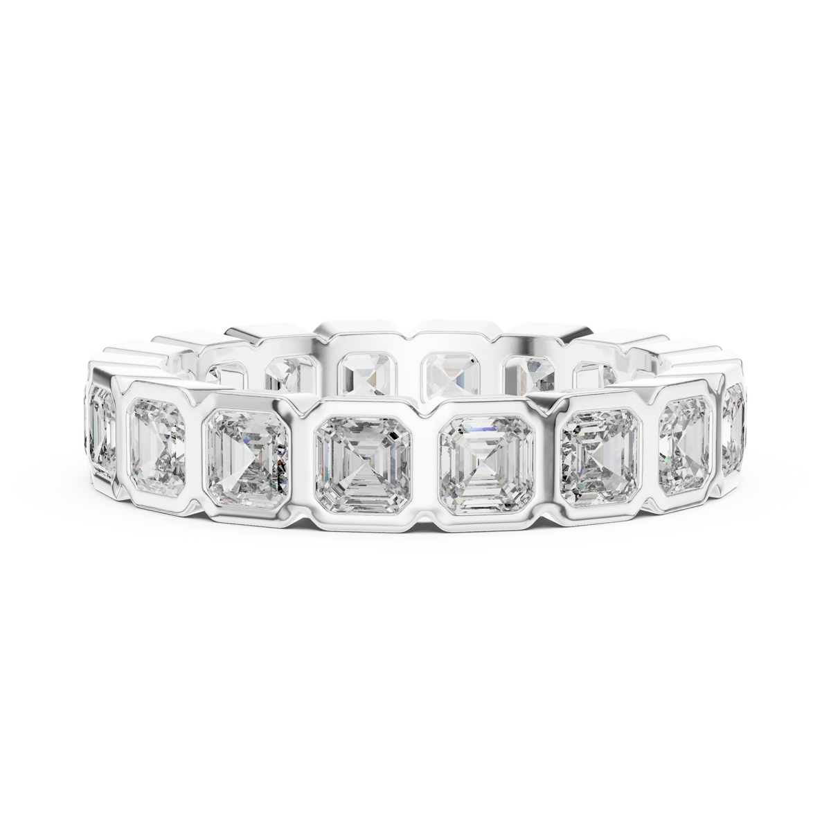 Square Emerald Cut Eternity Ring