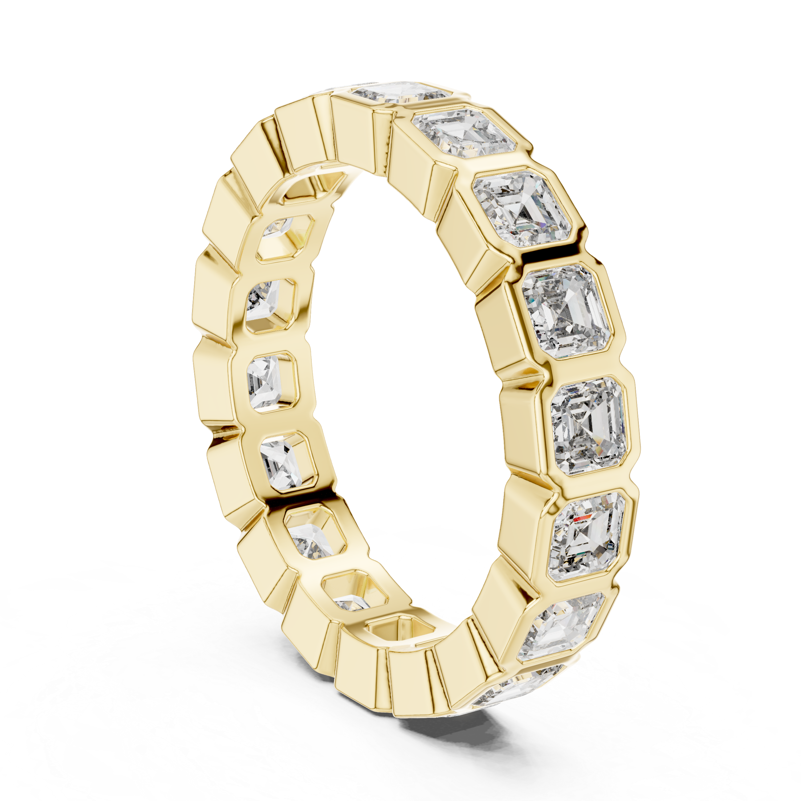 Square Emerald Cut Eternity Ring
