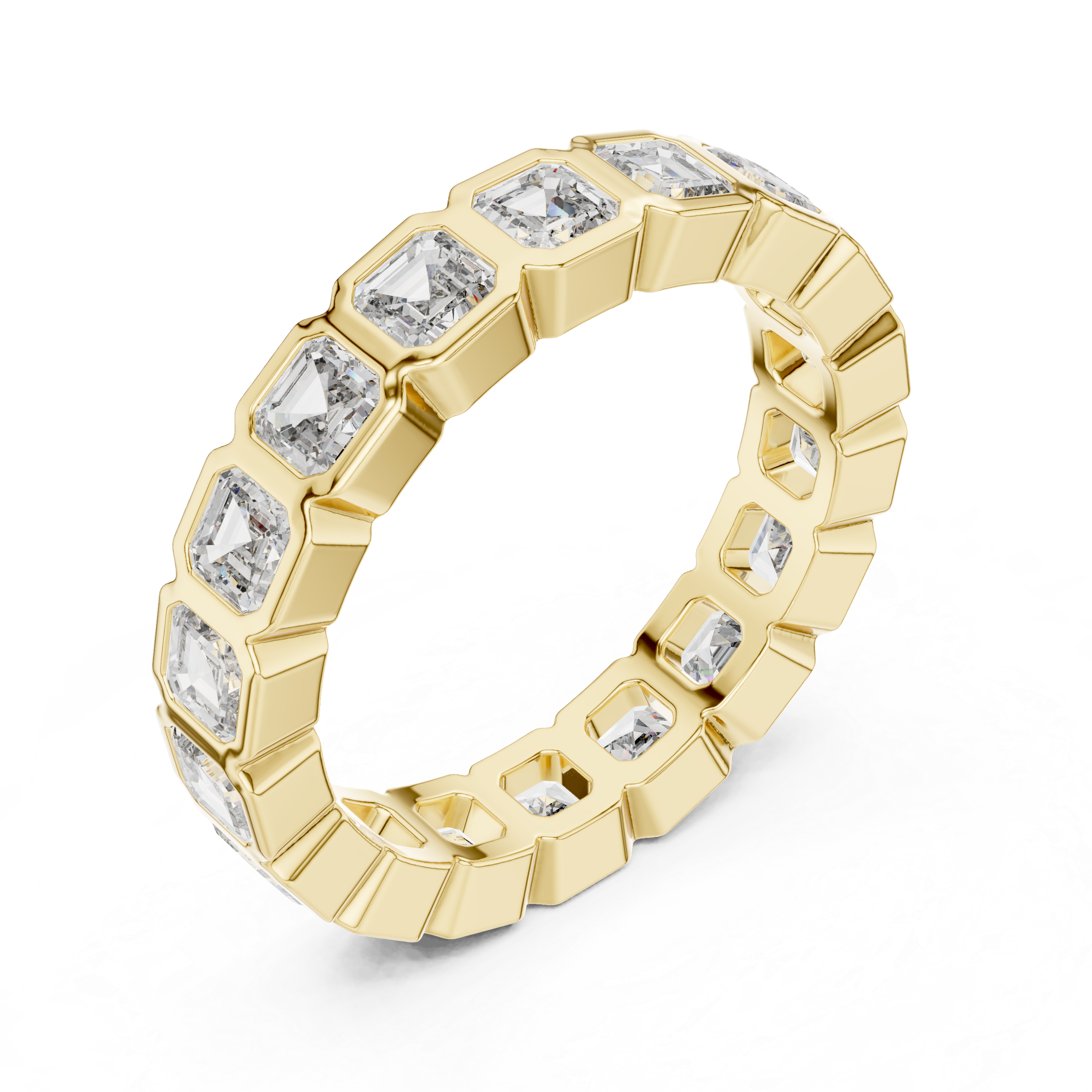 Square Emerald Cut Eternity Ring